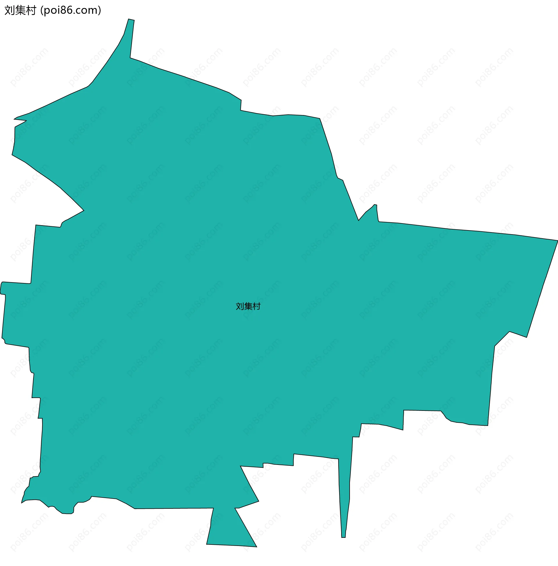 刘集村边界地图