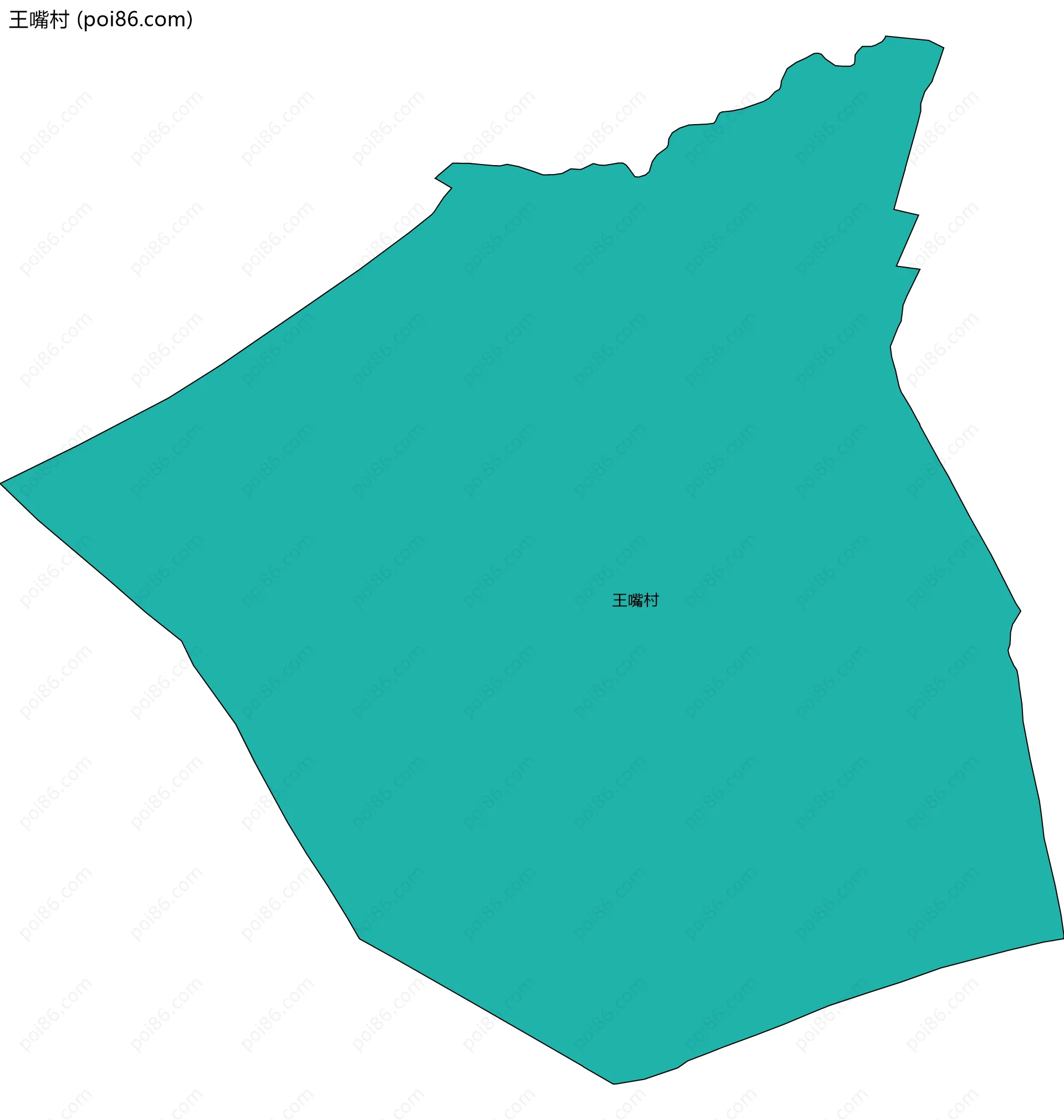 王嘴村边界地图