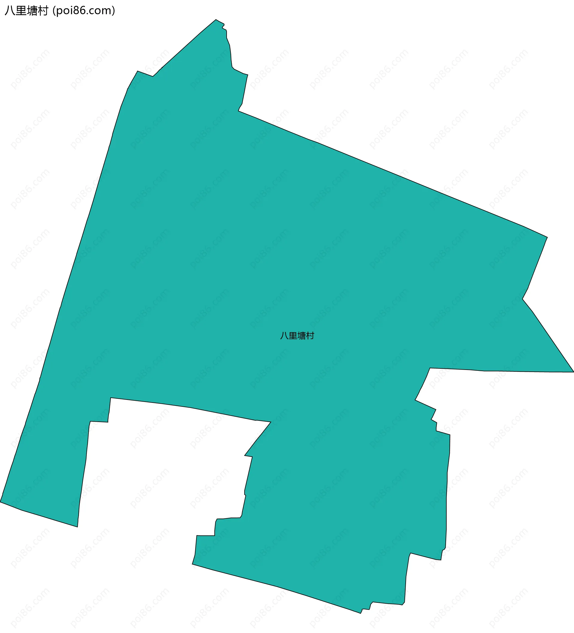 八里塘村边界地图