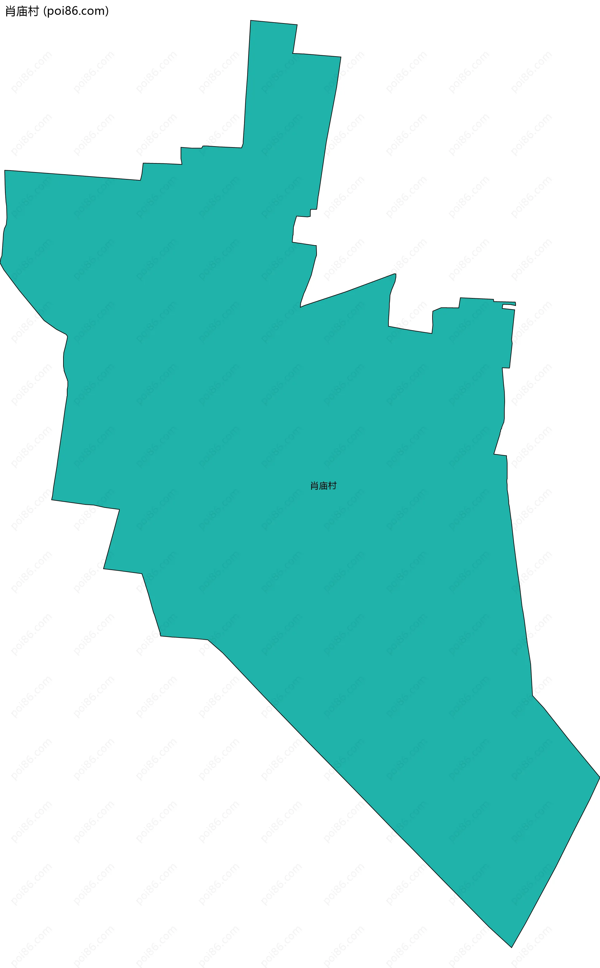 肖庙村边界地图