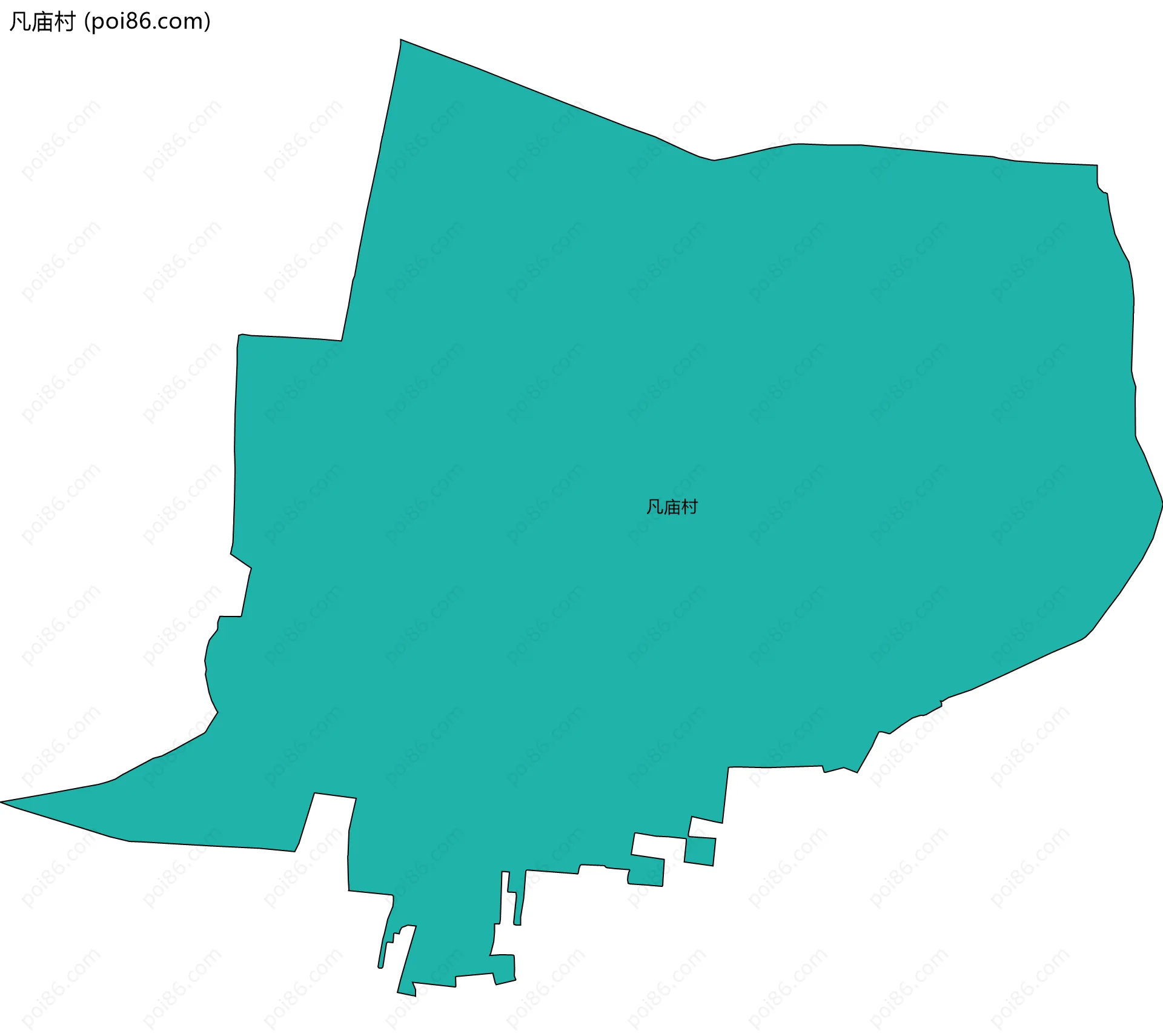 凡庙村边界地图