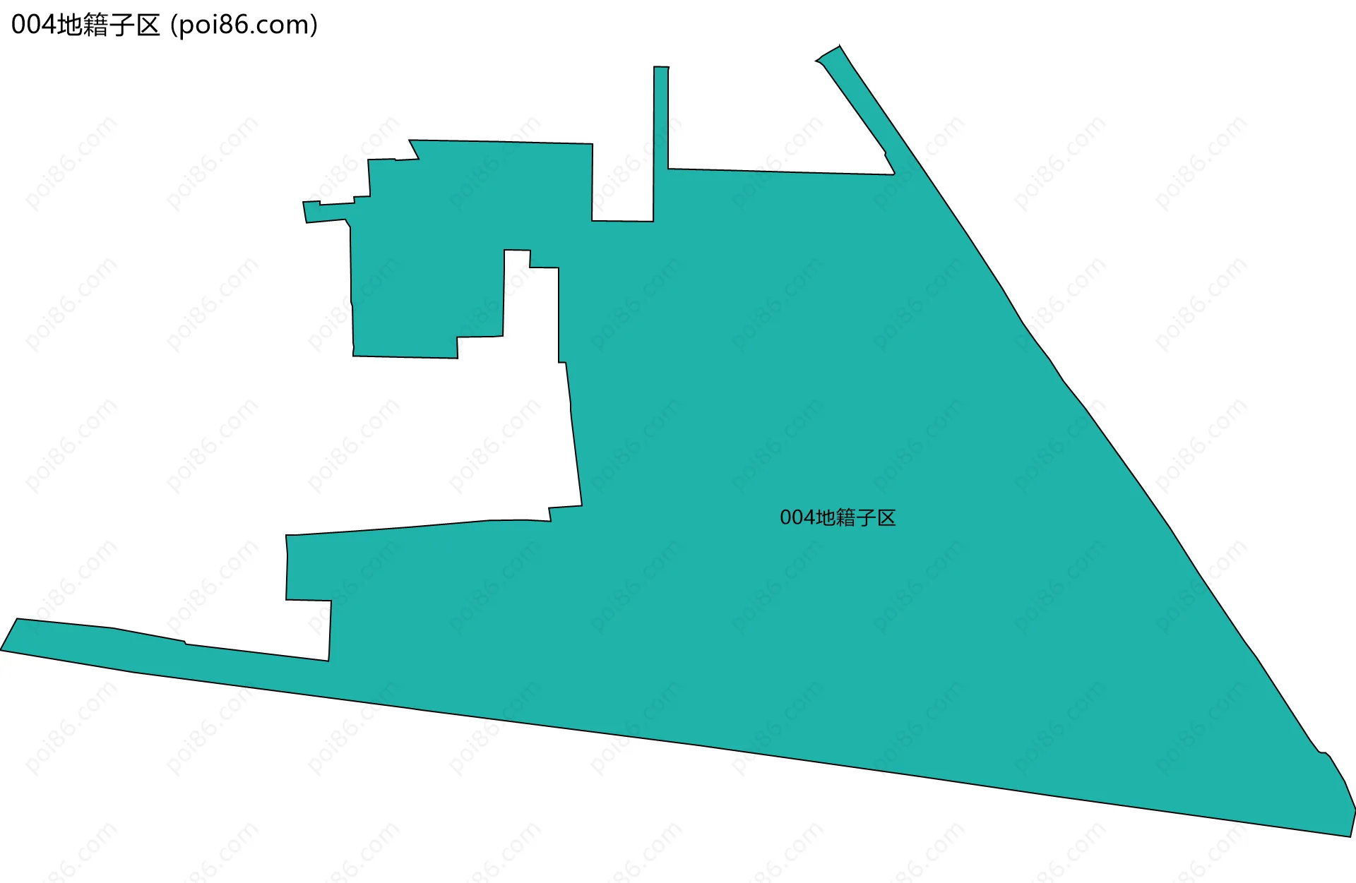 004地籍子区边界地图