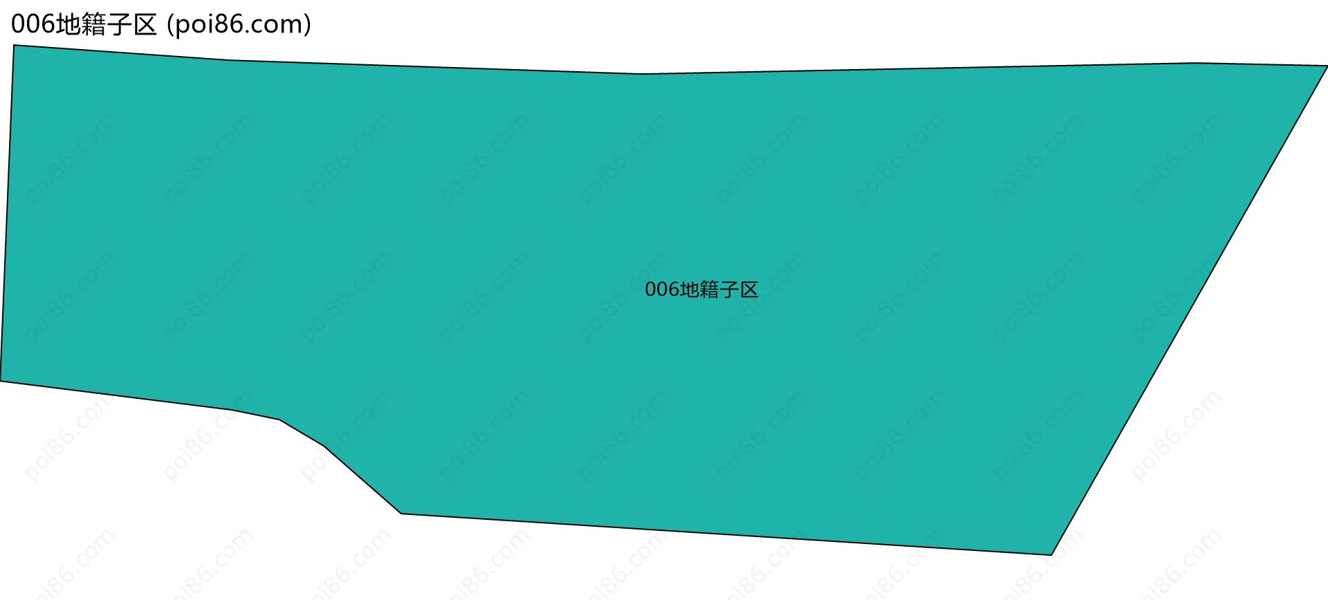 006地籍子区边界地图