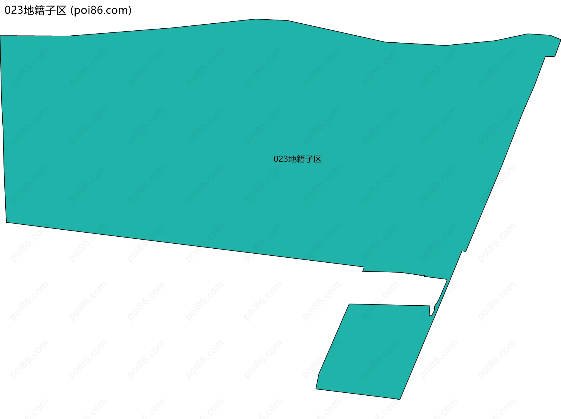 023地籍子区边界地图