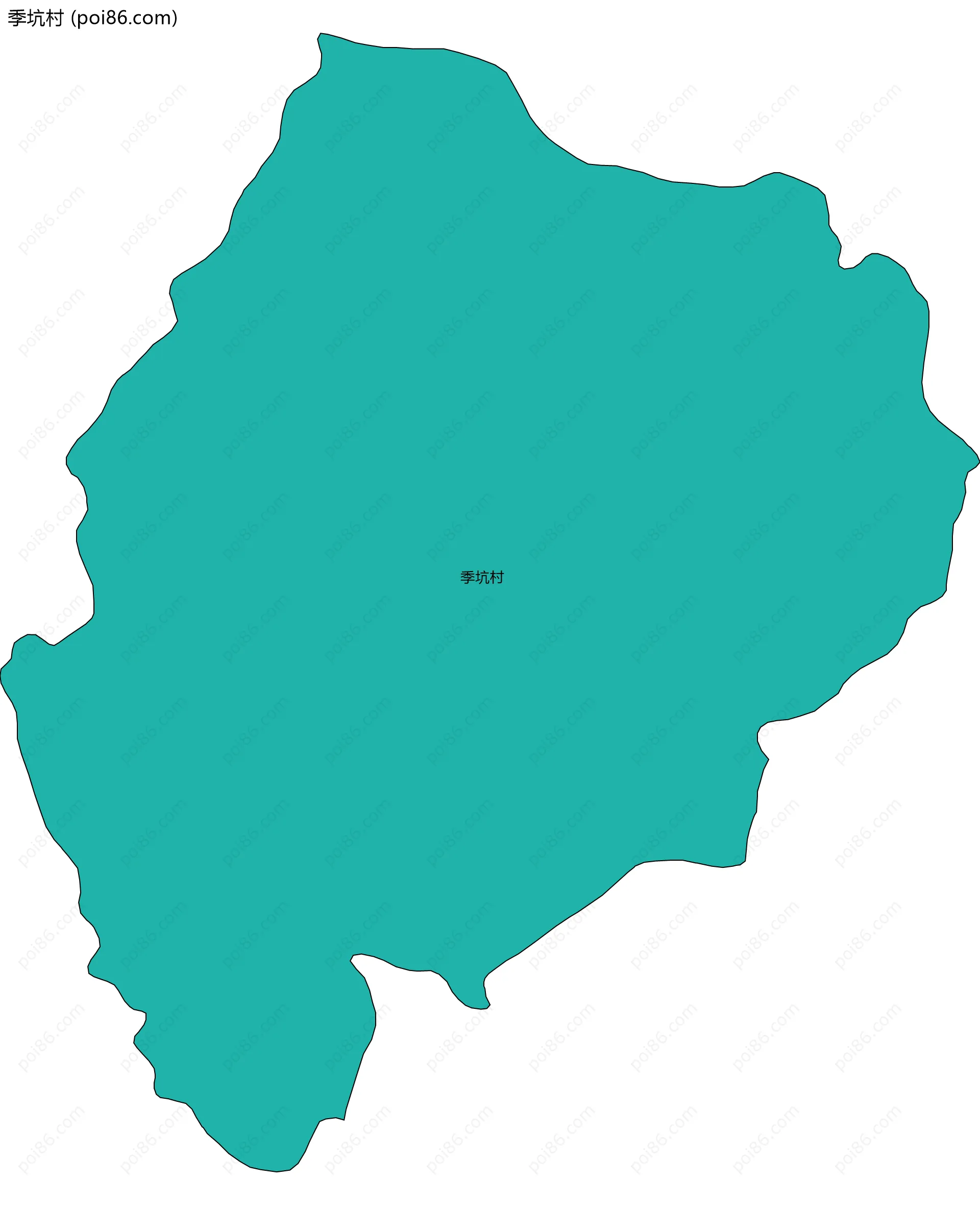 季坑村边界地图