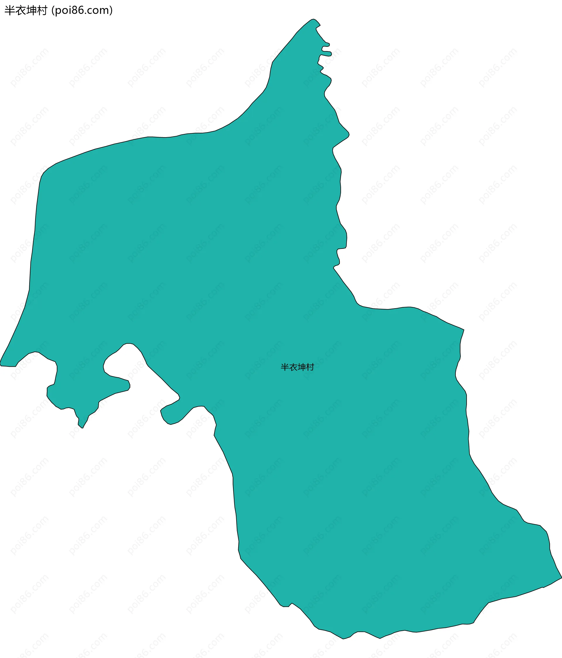 半衣坤村边界地图