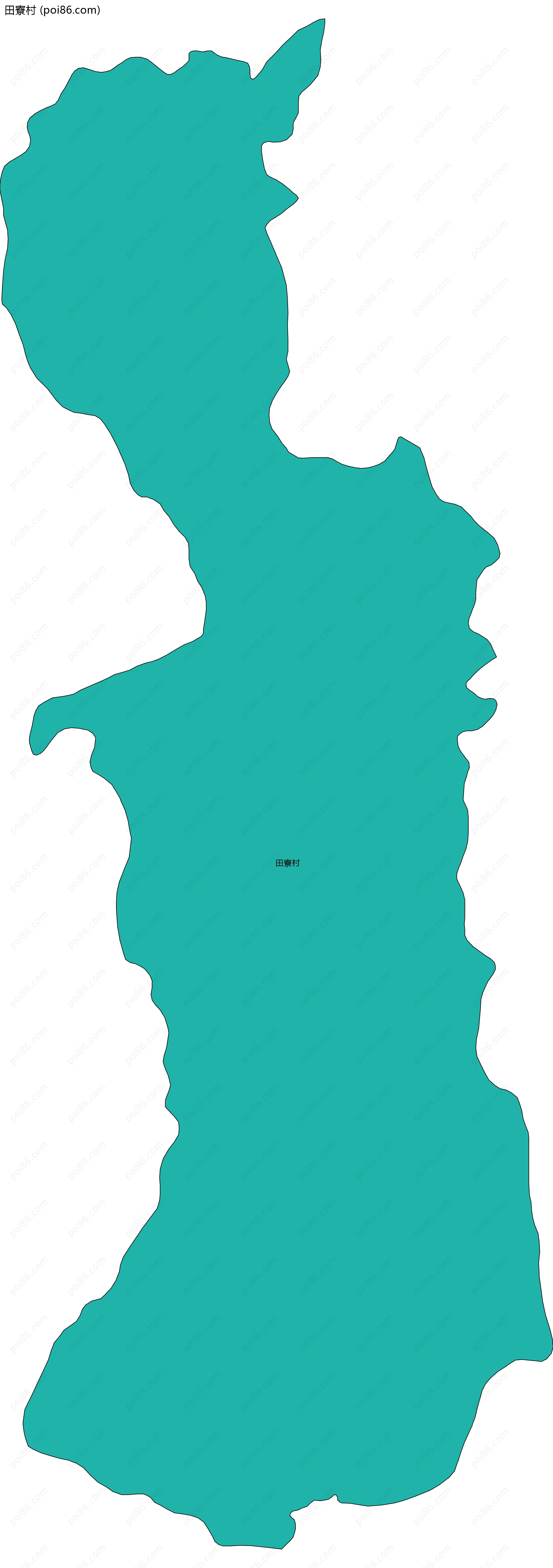 田寮村边界地图