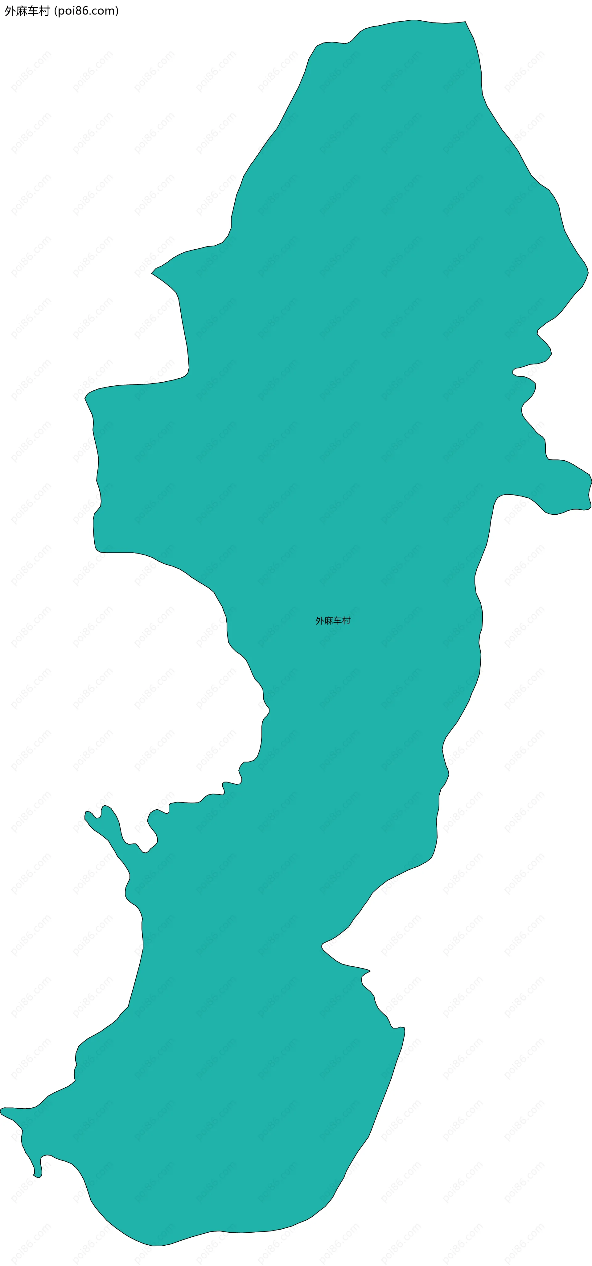 外麻车村边界地图