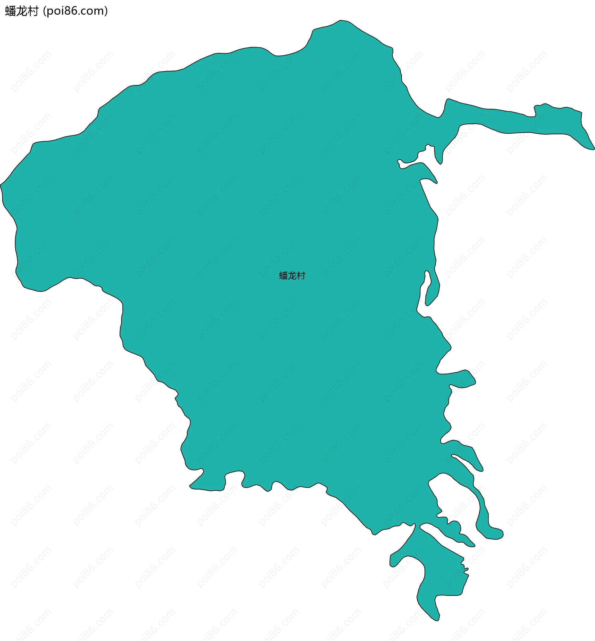 蟠龙村边界地图