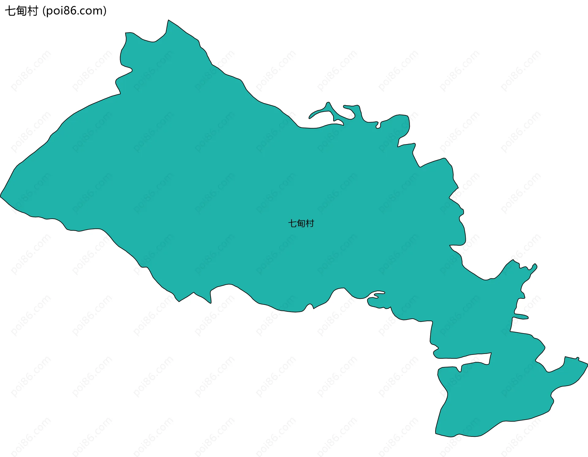 七甸村边界地图