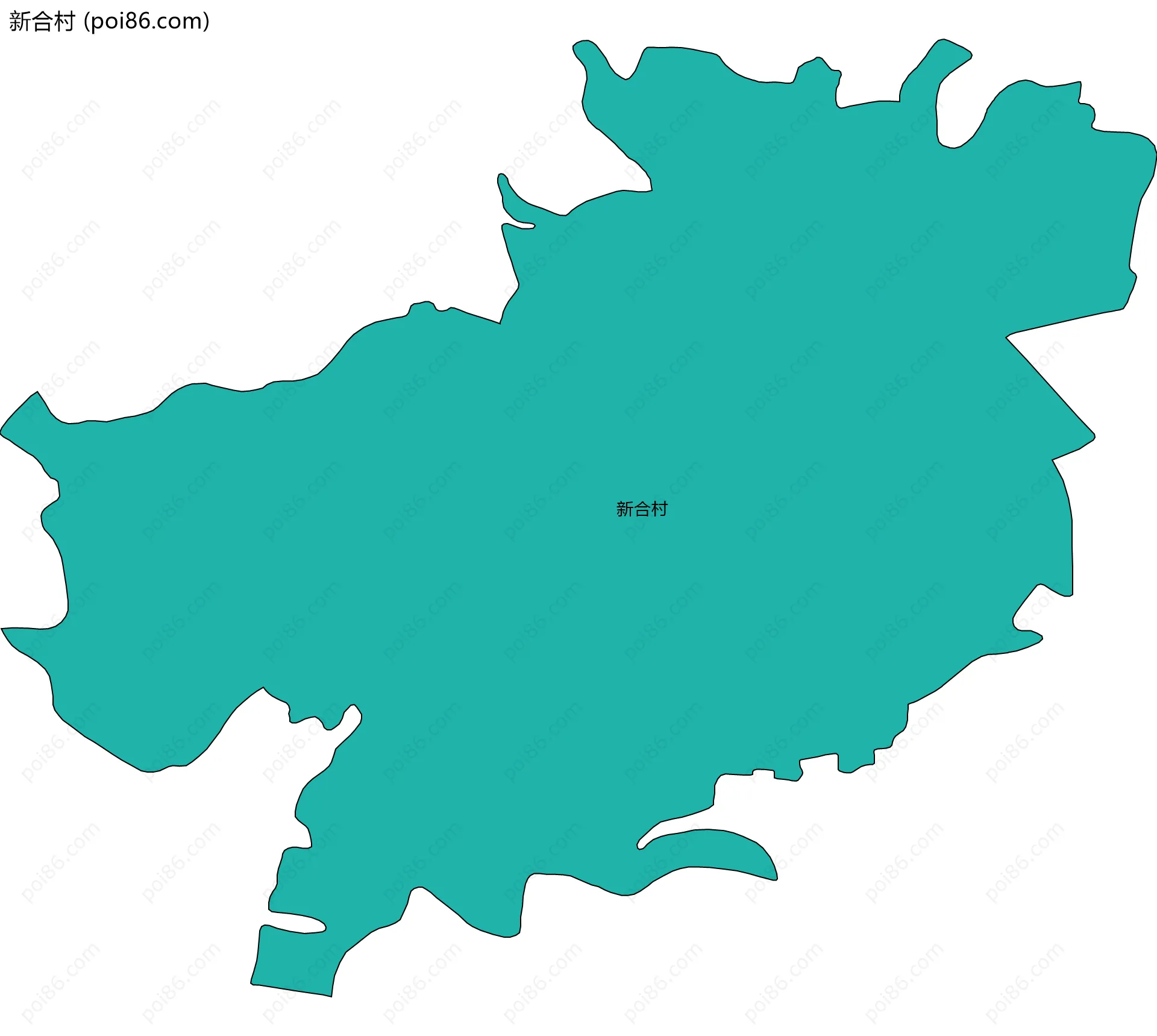 新合村边界地图