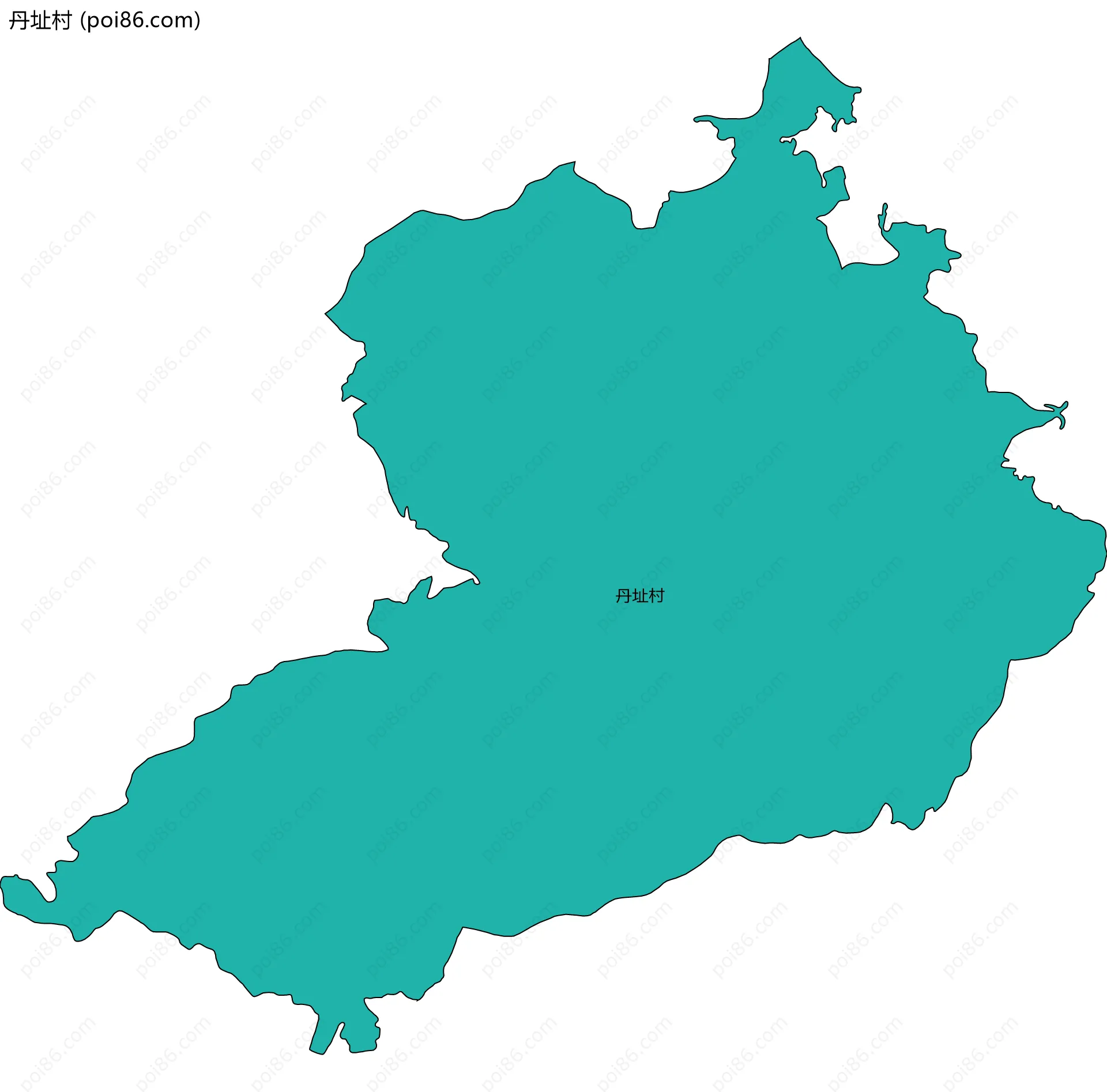 丹址村边界地图