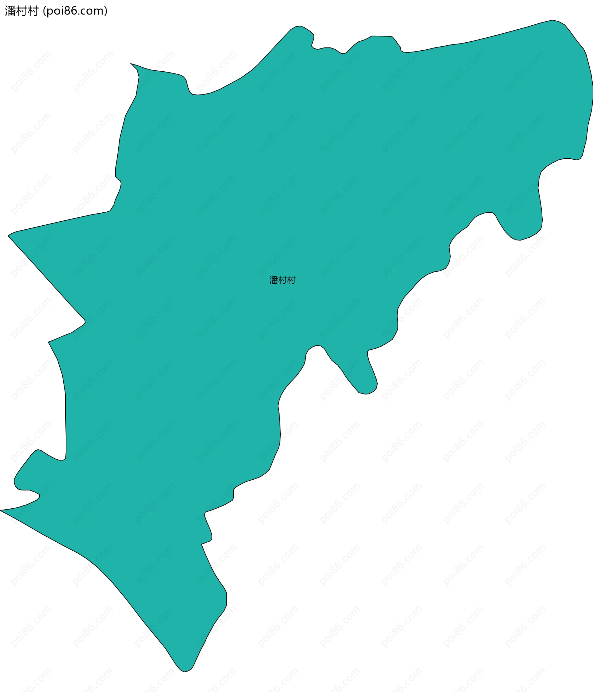 潘村村边界地图