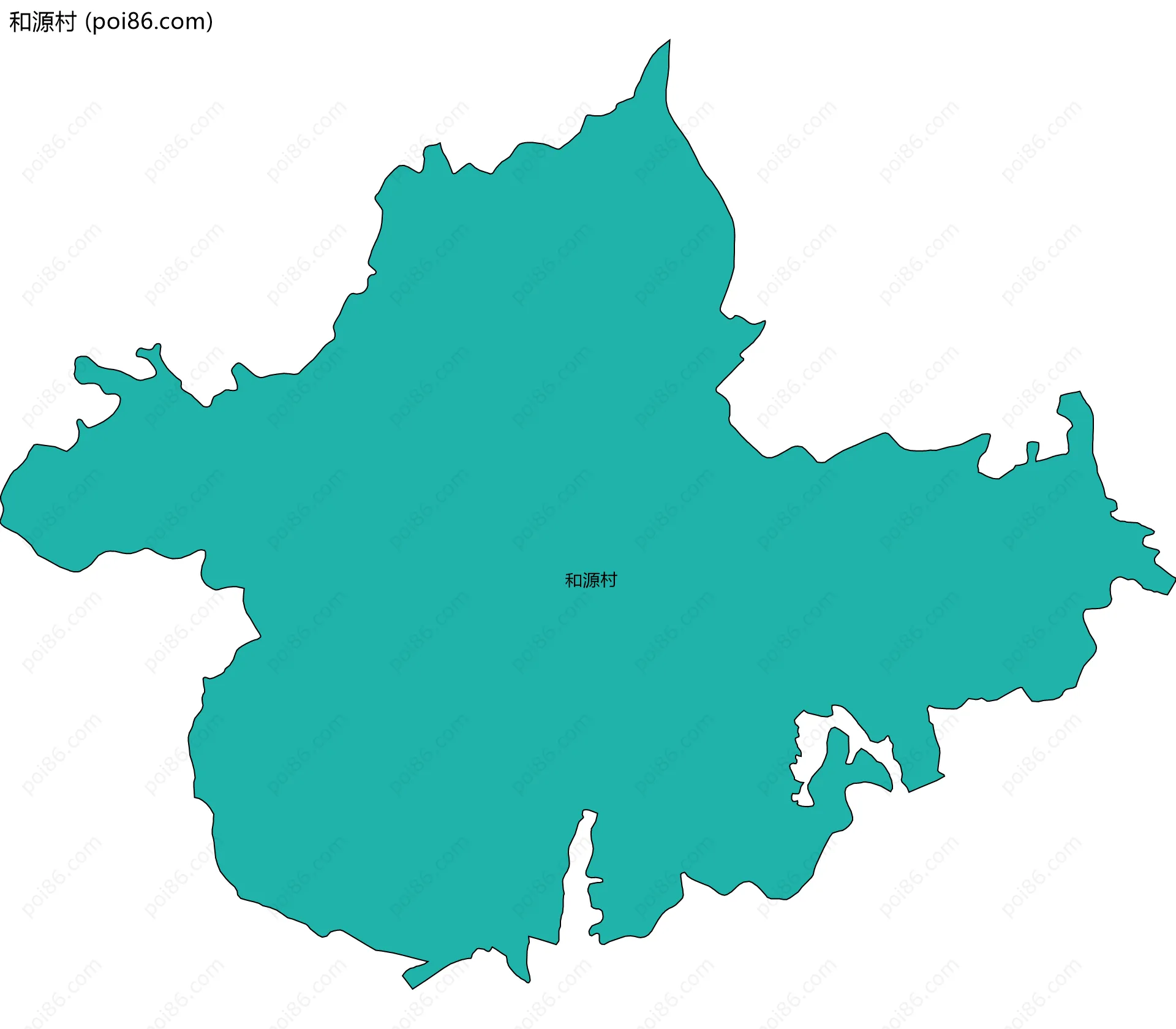 和源村边界地图