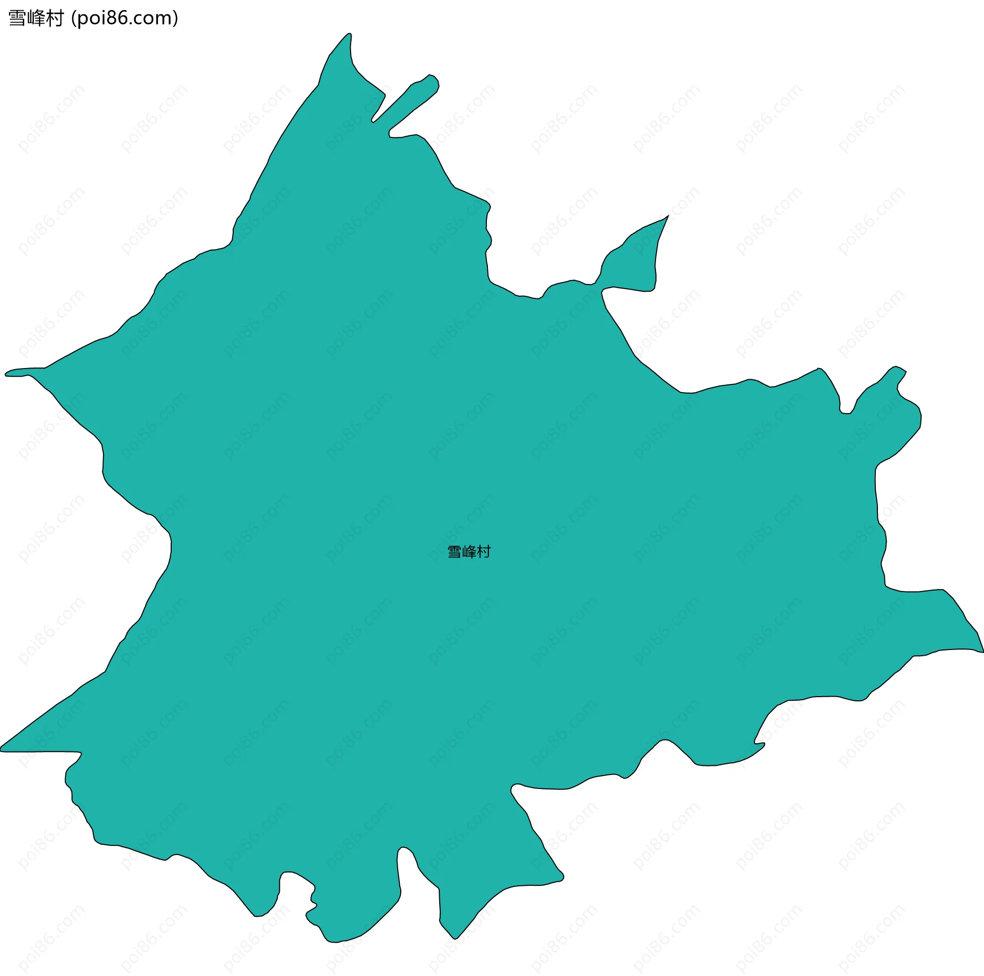 雪峰村边界地图
