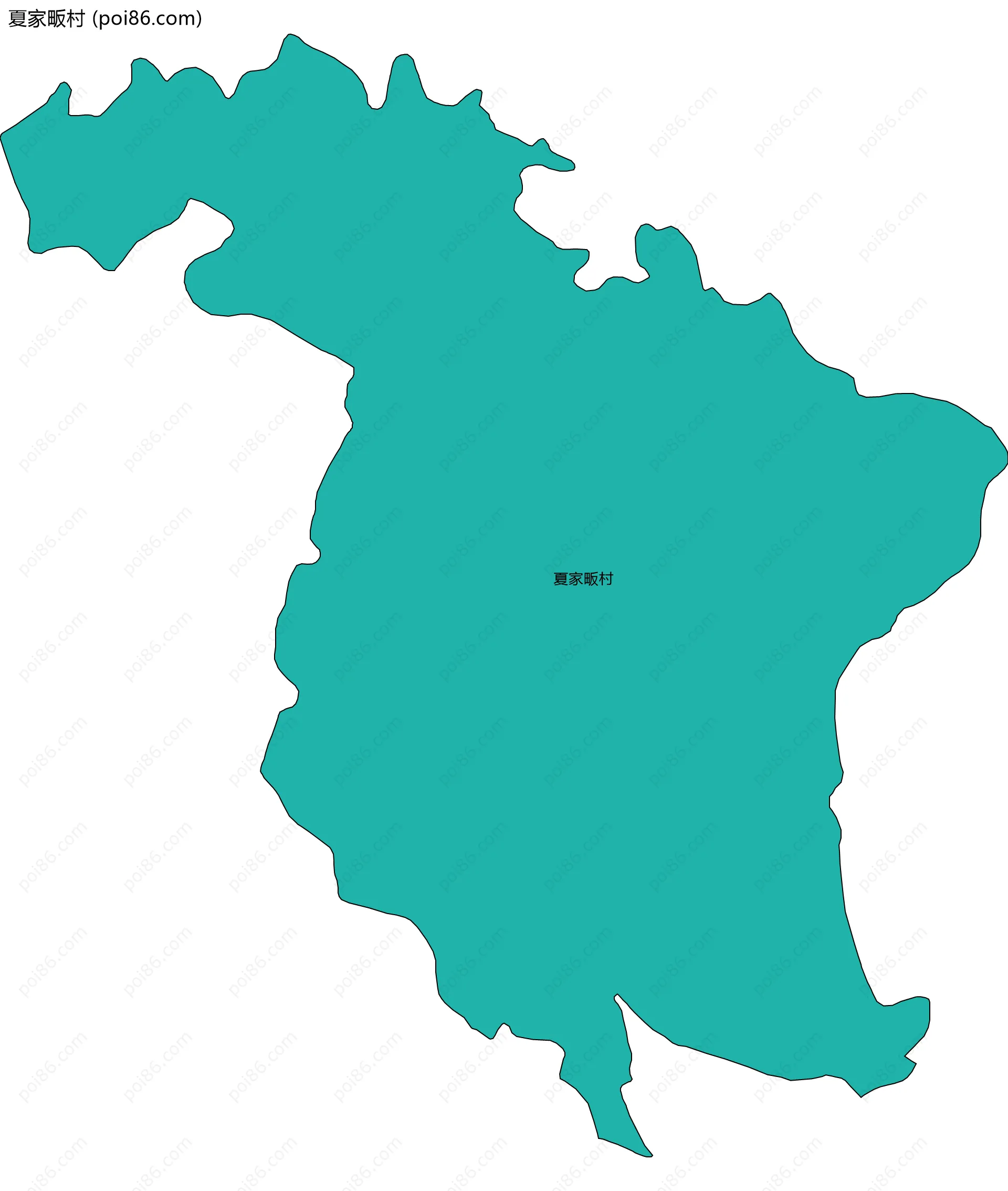 夏家畈村边界地图