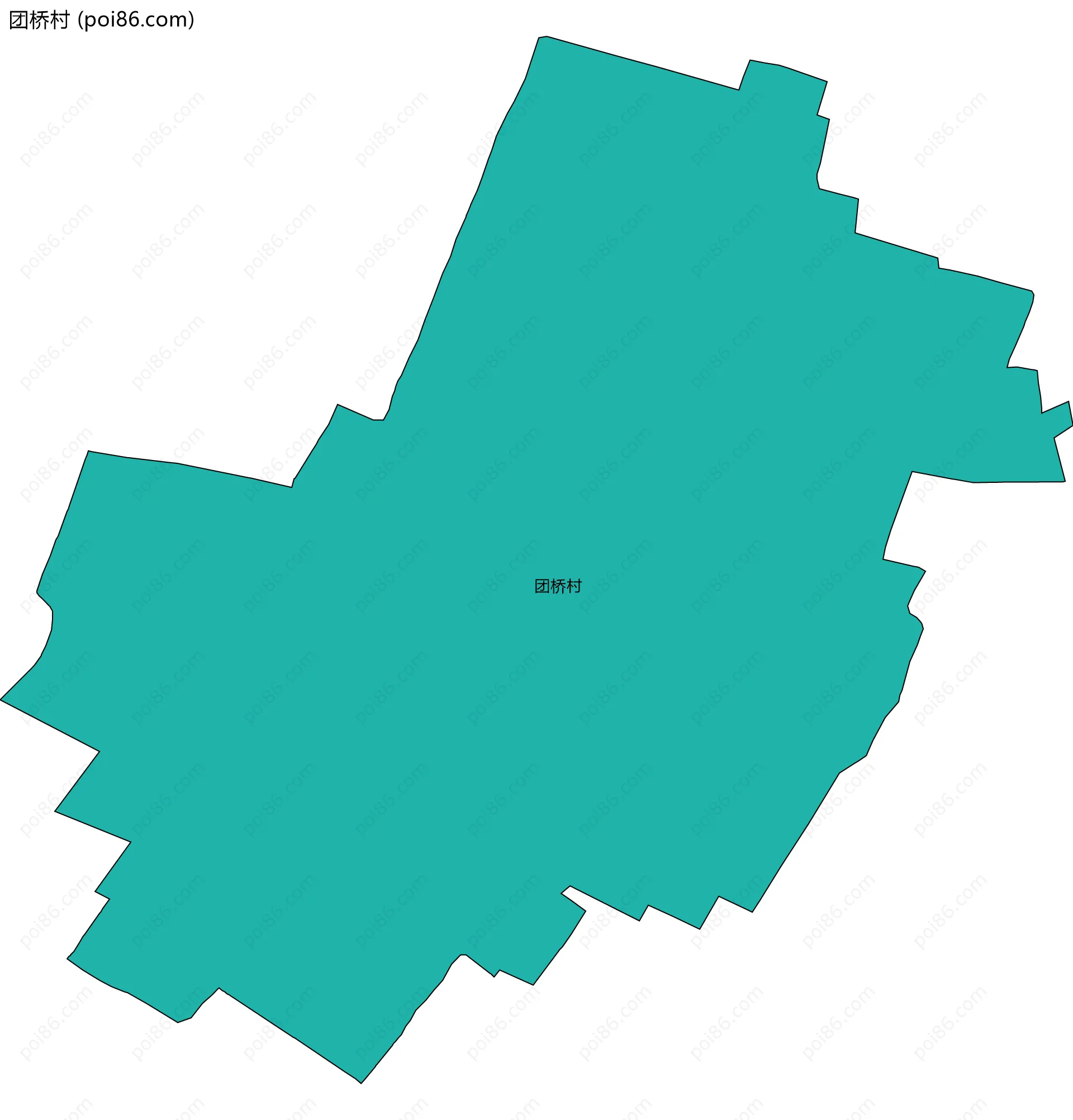 团桥村边界地图