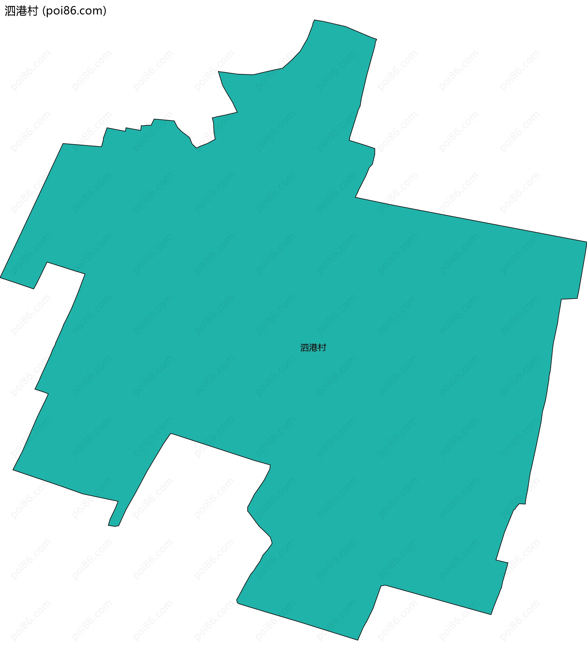 泗港村边界地图