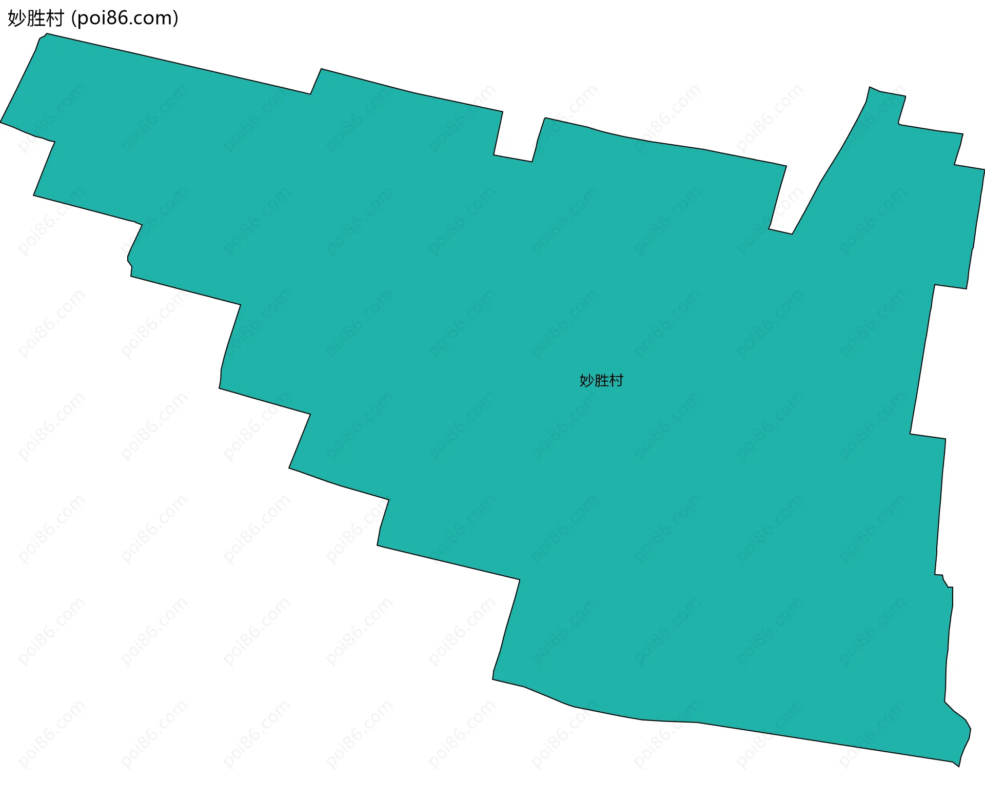 妙胜村边界地图