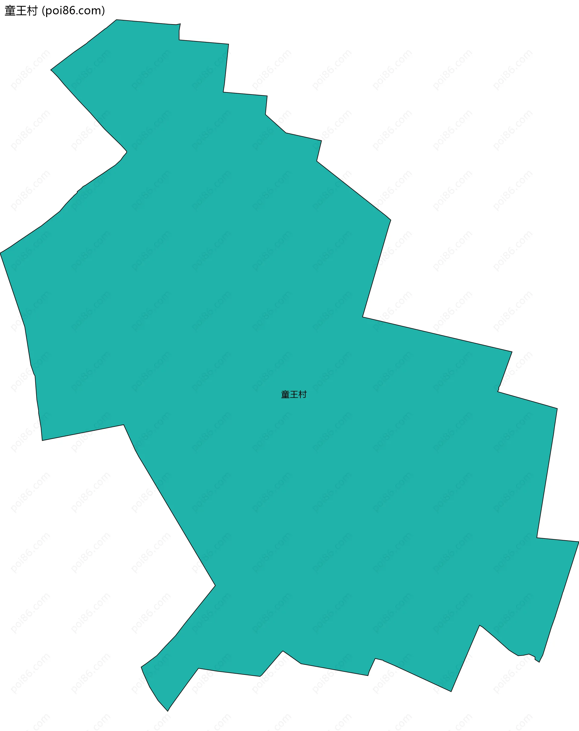 童王村边界地图