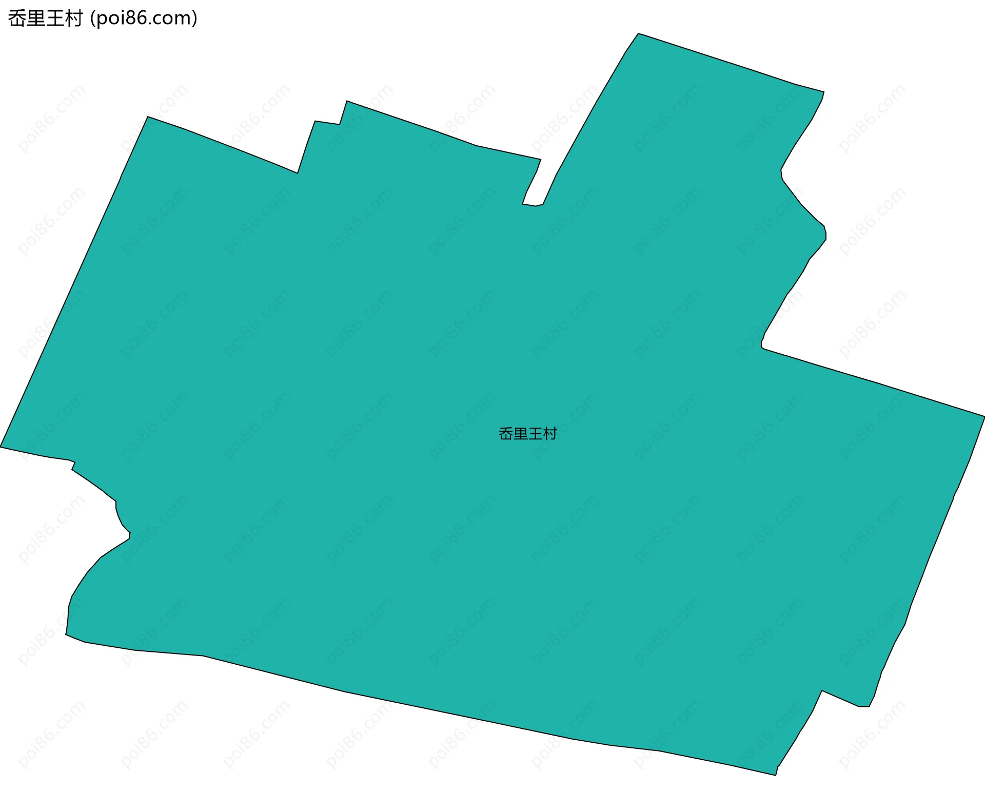 岙里王村边界地图