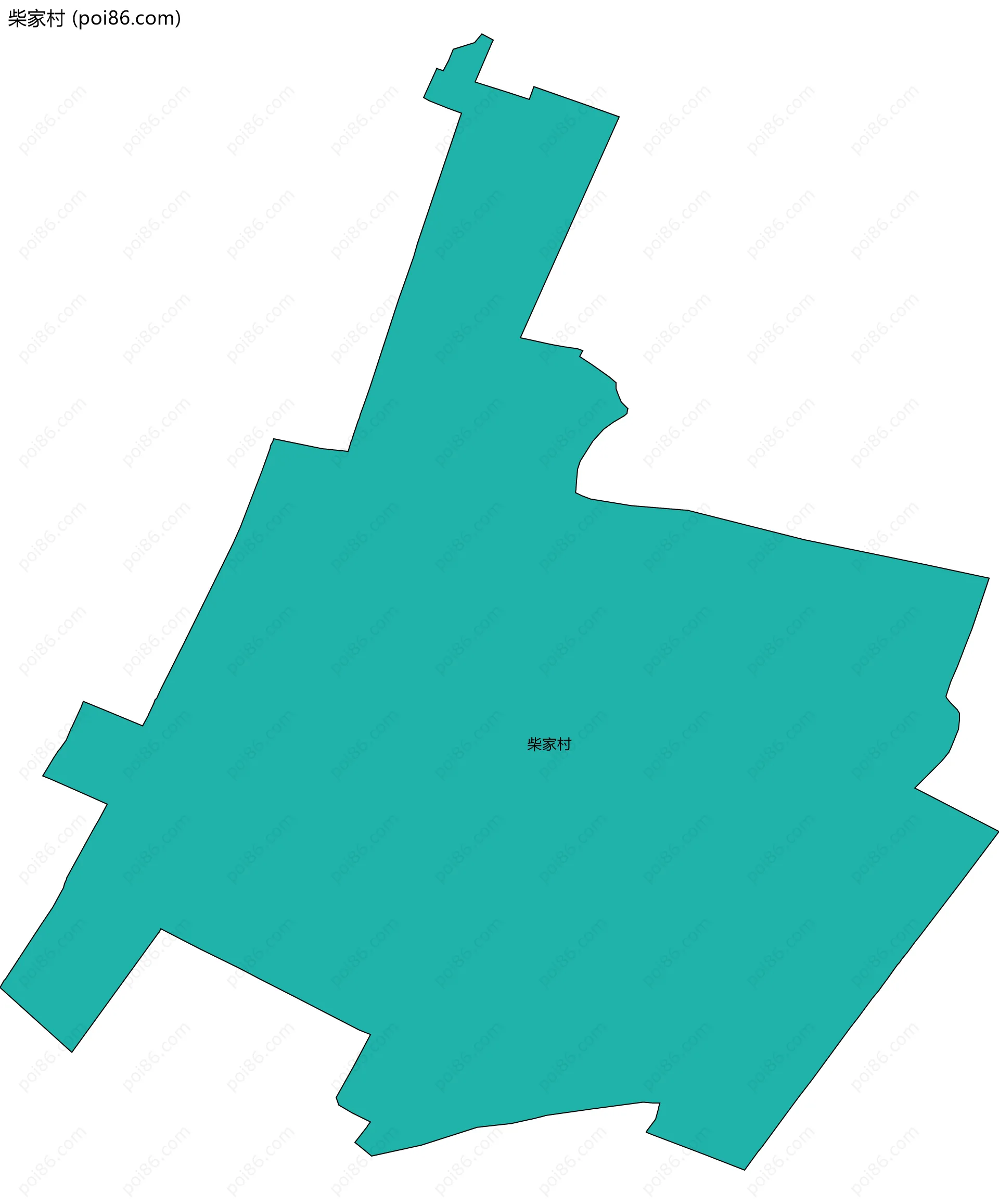 柴家村边界地图