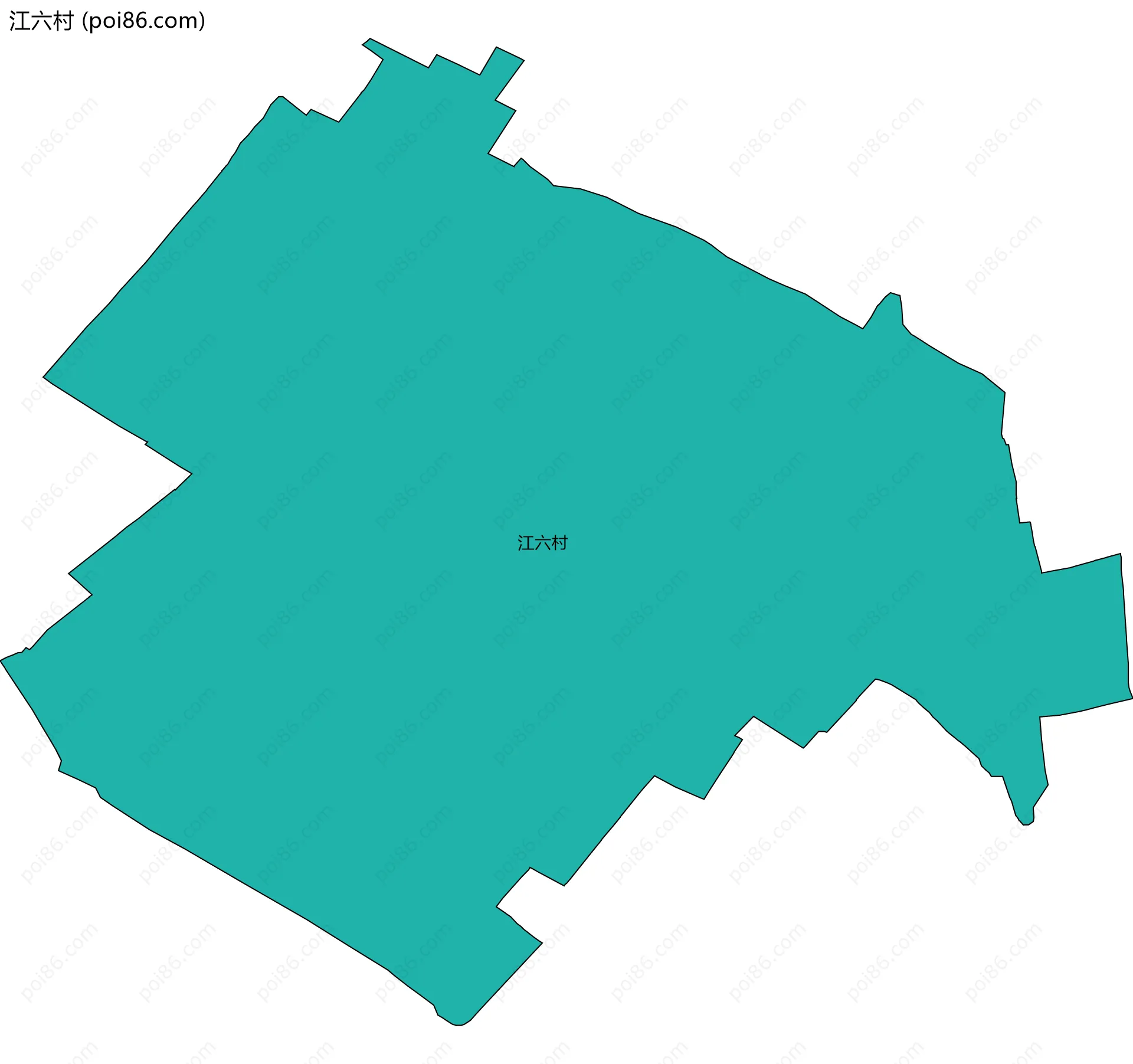 江六村边界地图