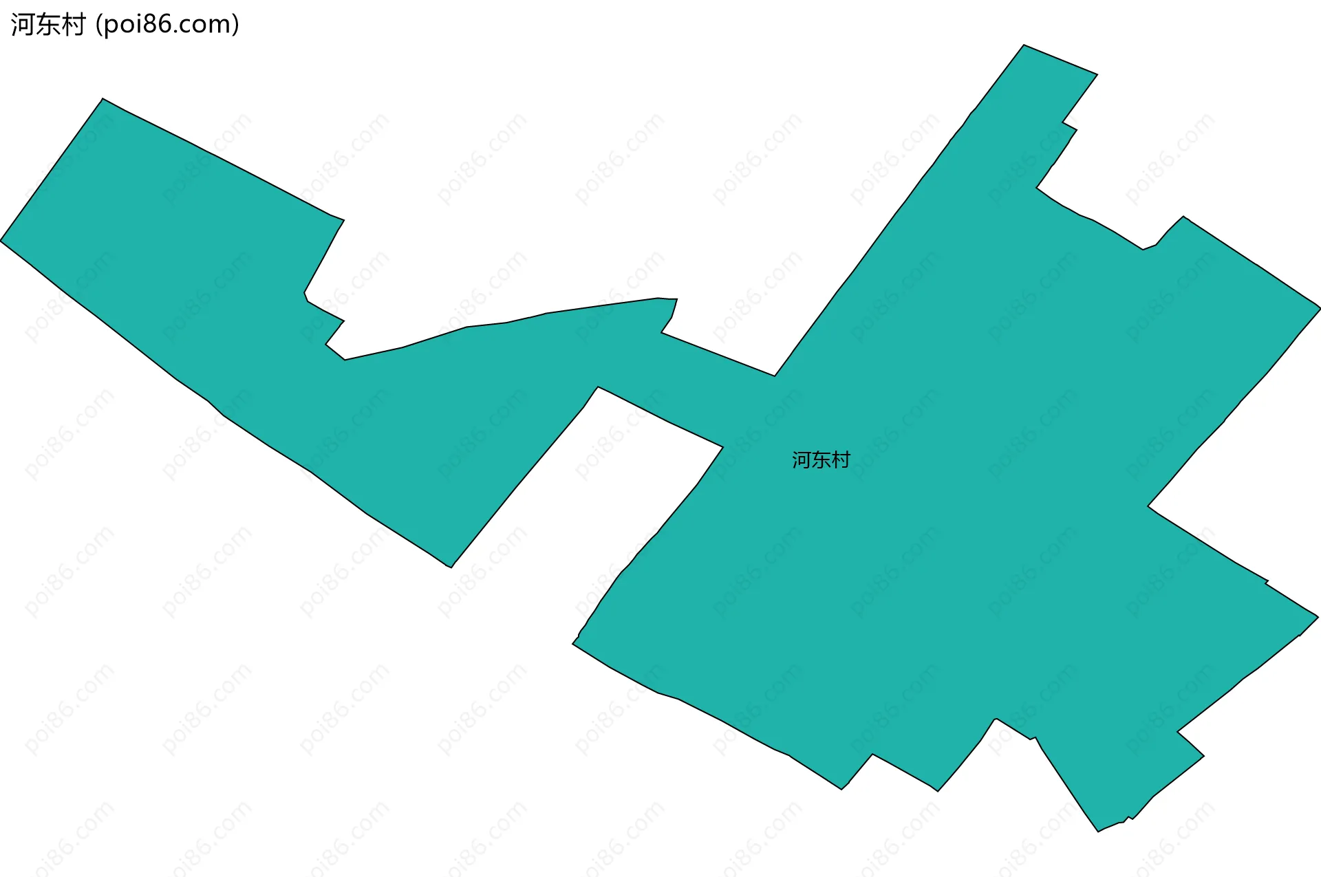 河东村边界地图