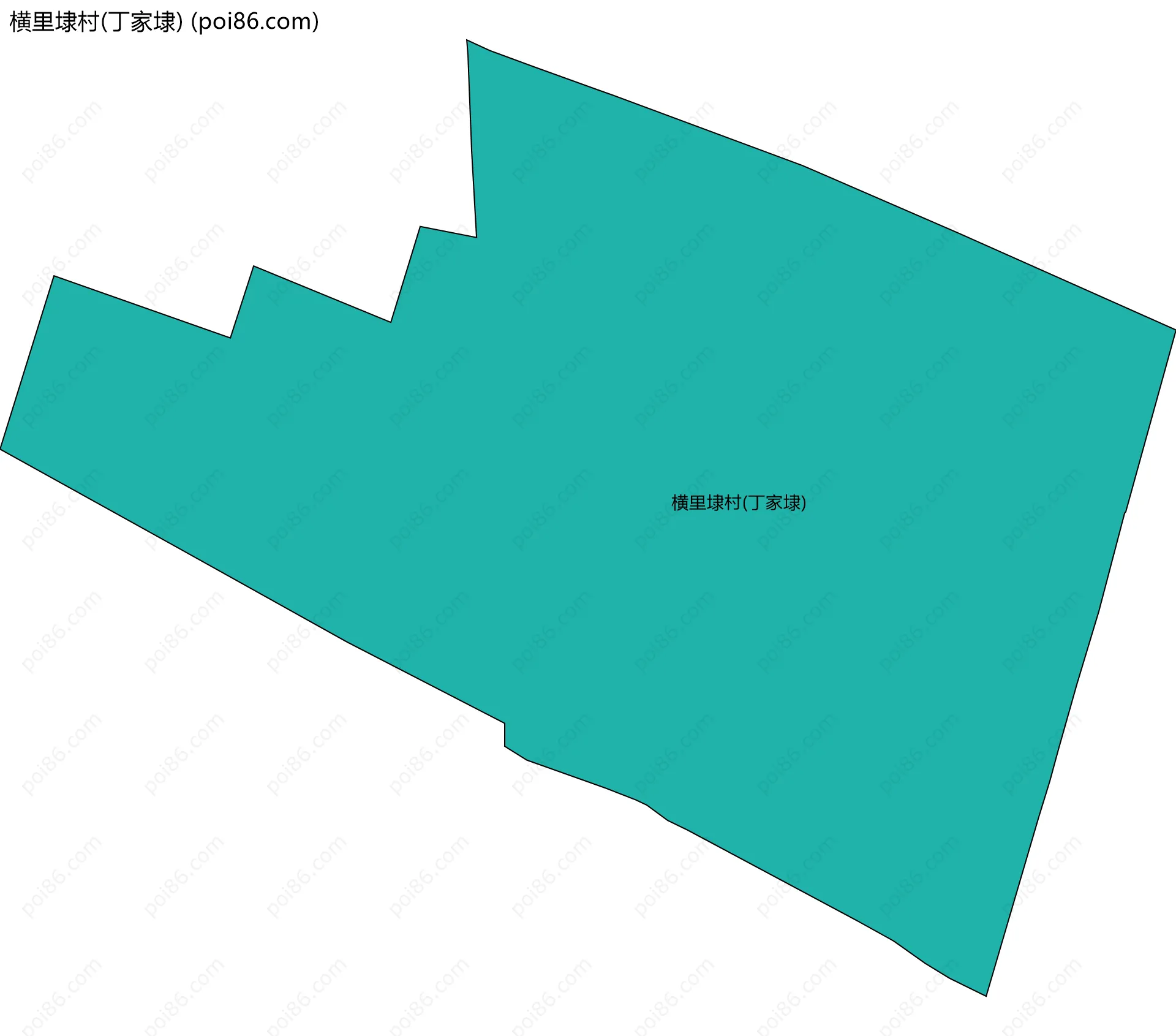 横里埭村(丁家埭)边界地图