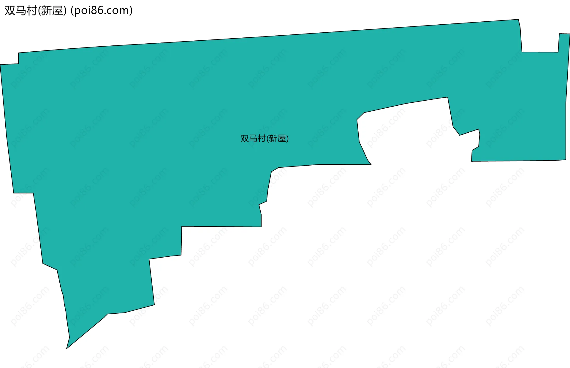 双马村(新屋)边界地图