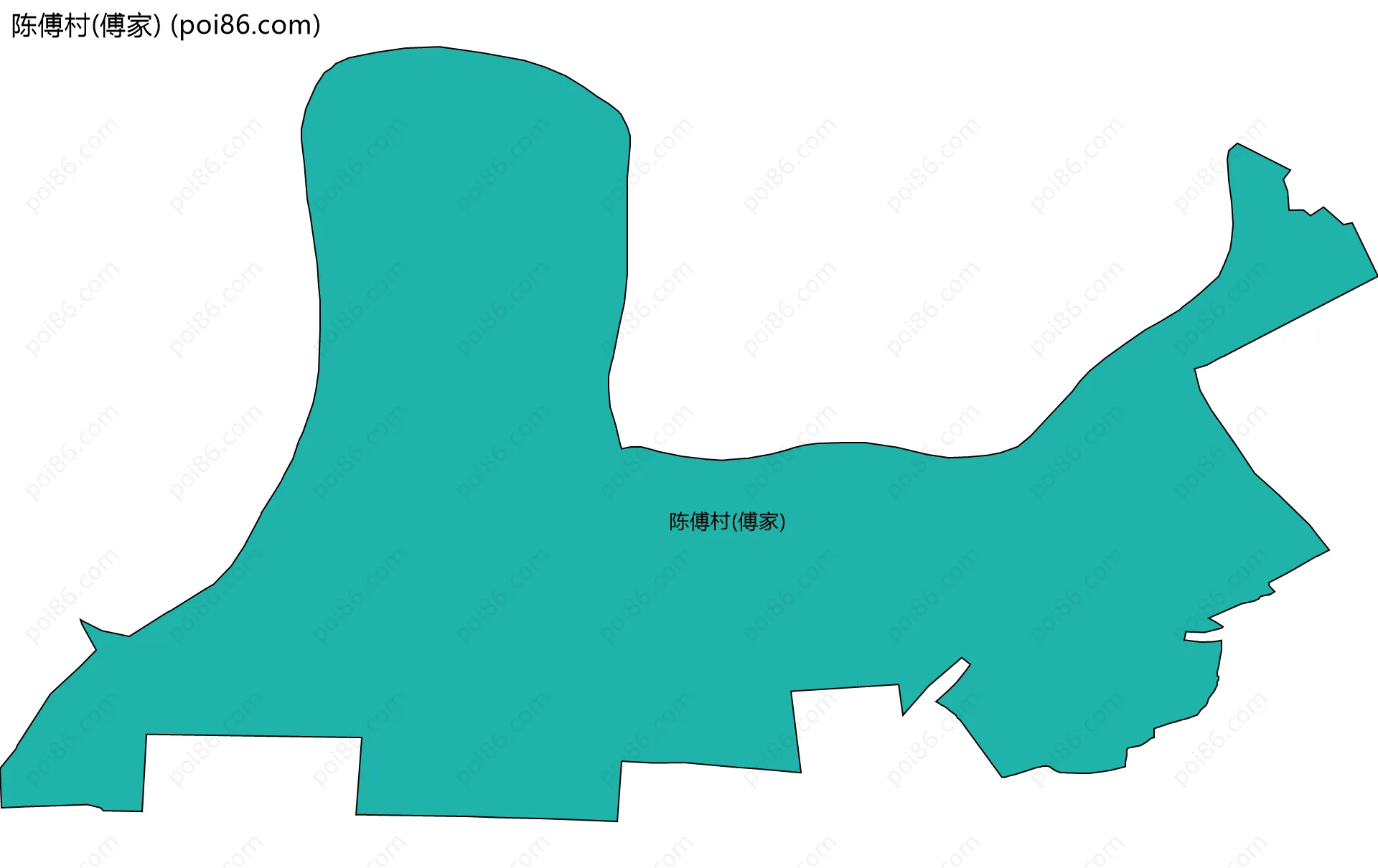 陈傅村(傅家)边界地图