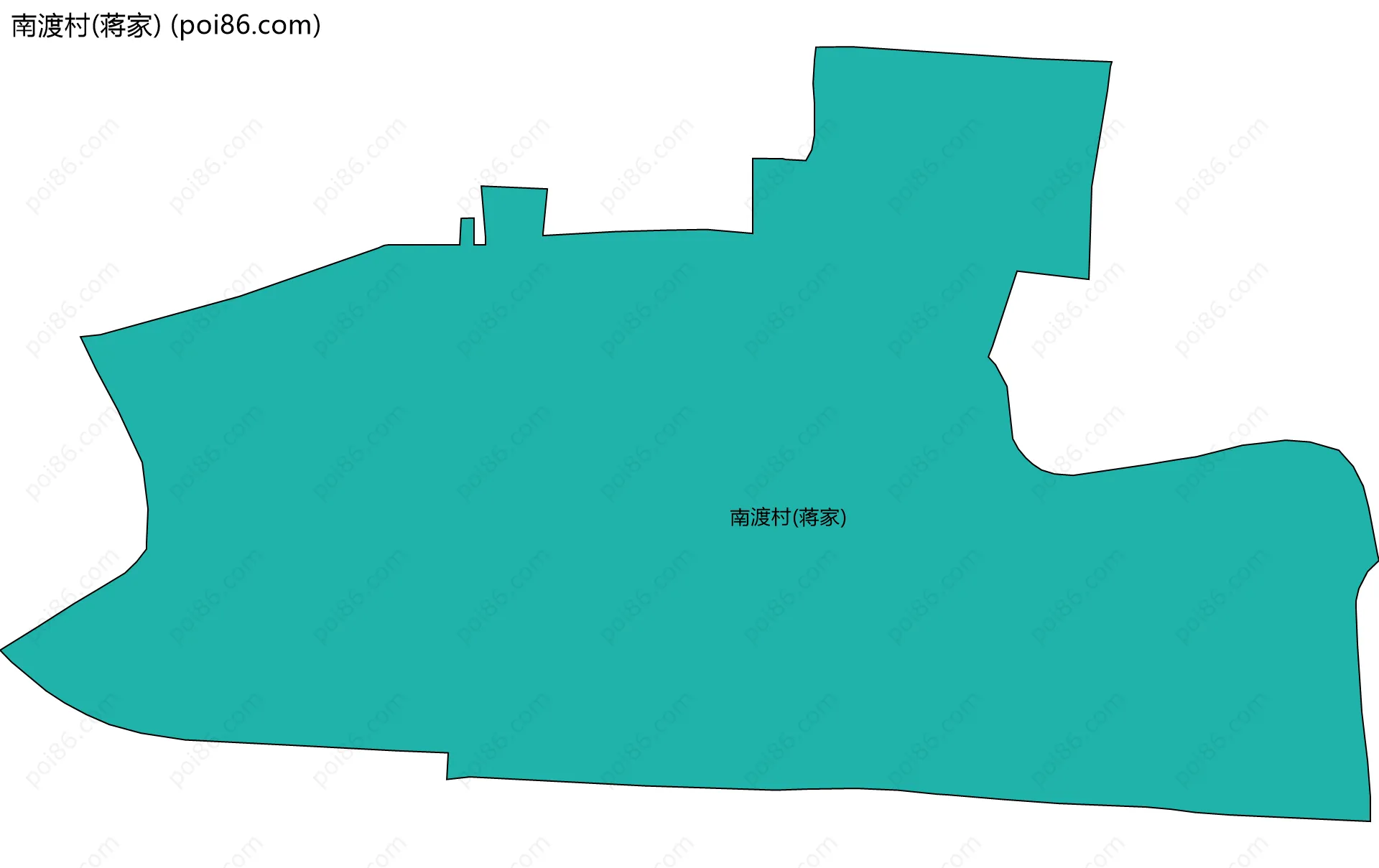 南渡村(蒋家)边界地图