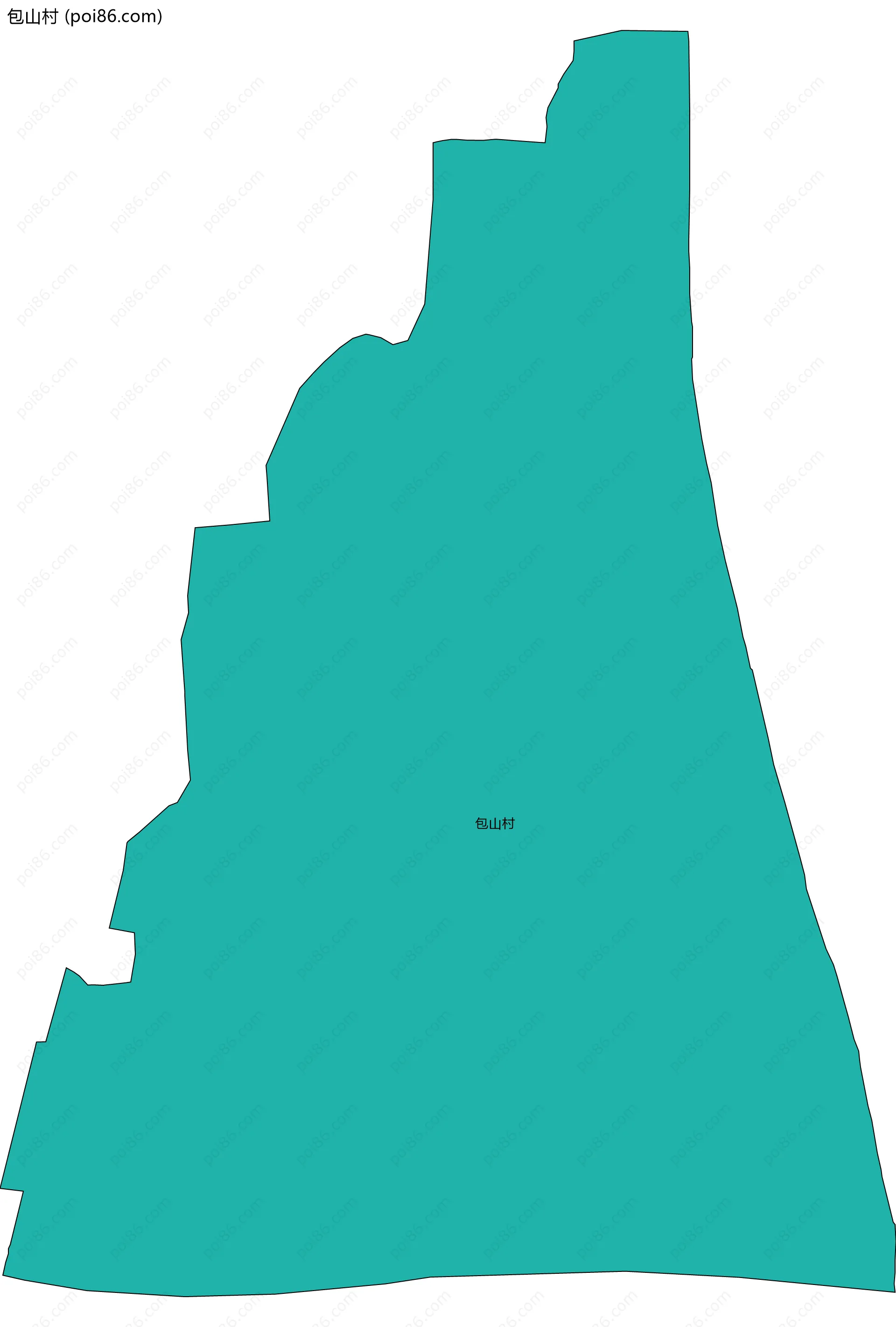 包山村边界地图