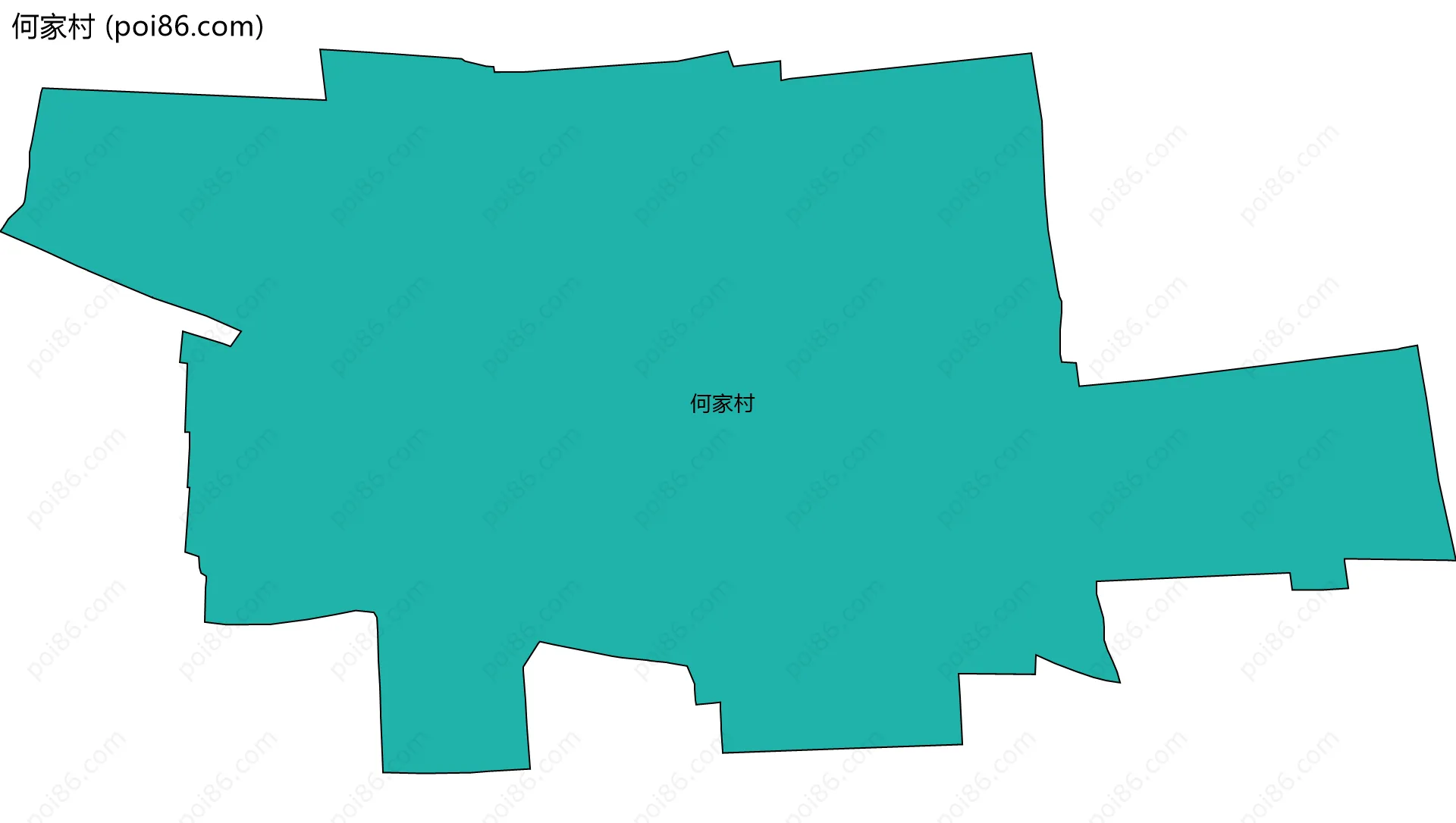 何家村边界地图