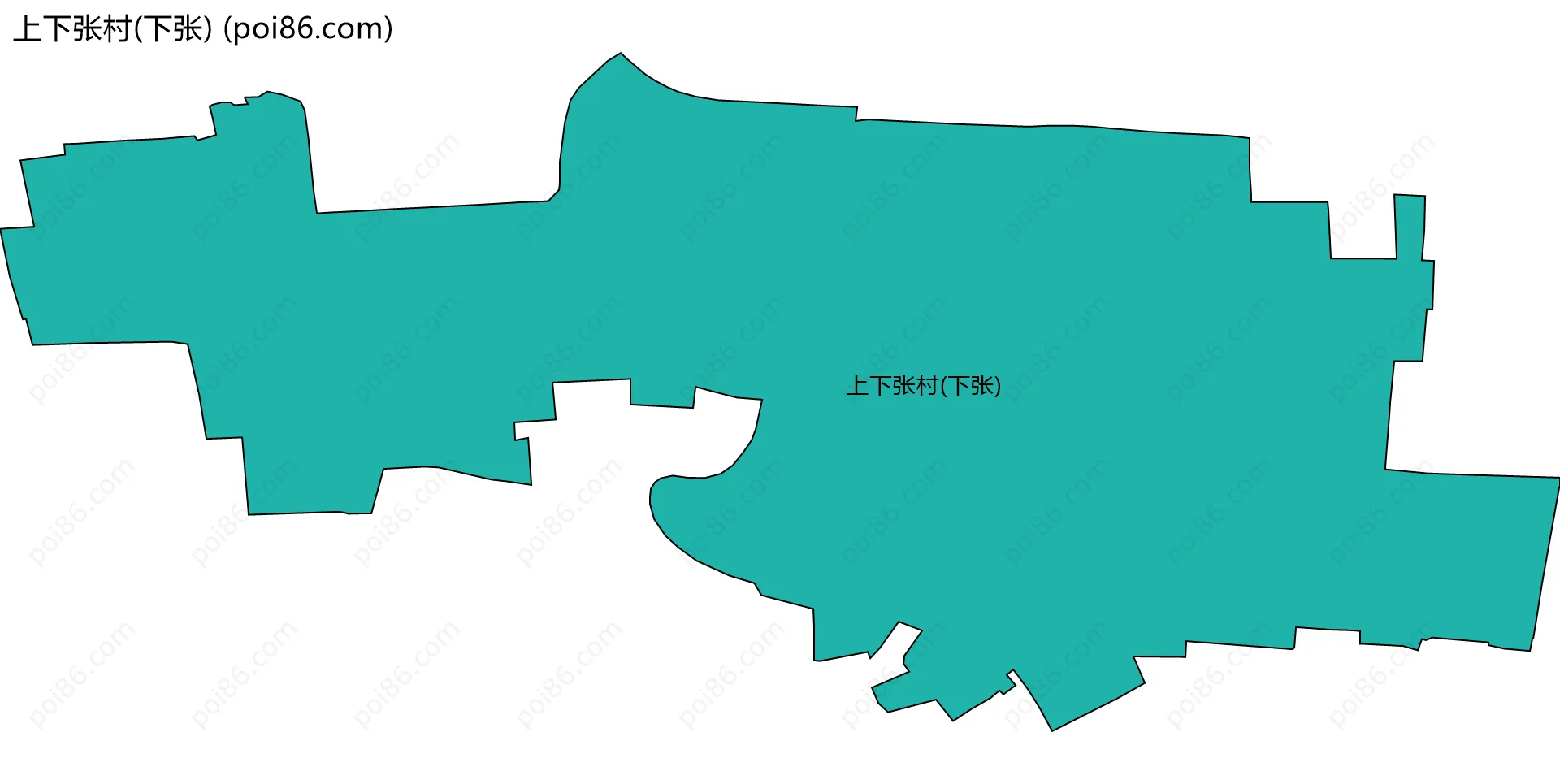 上下张村(下张)边界地图