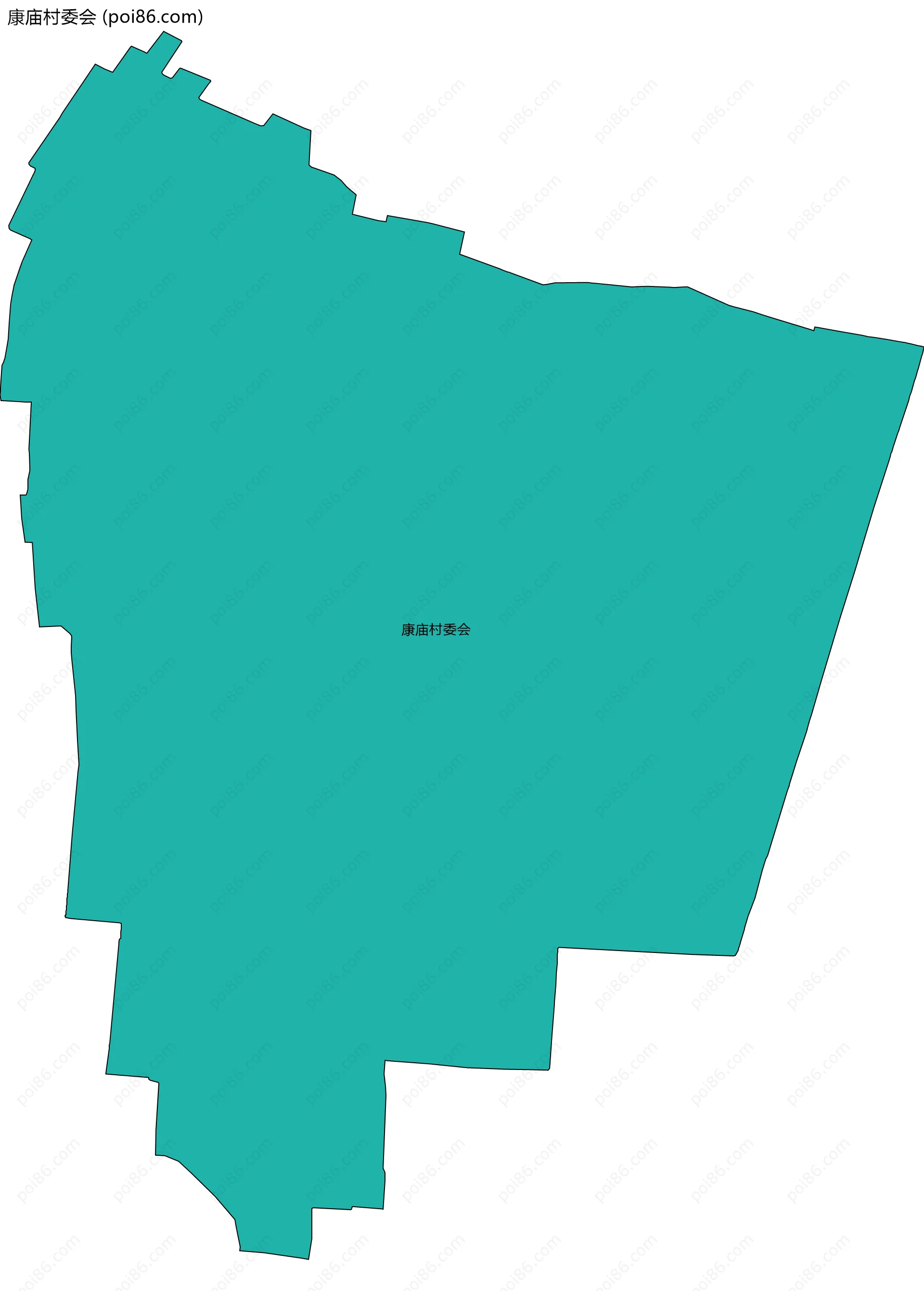 康庙村委会边界地图