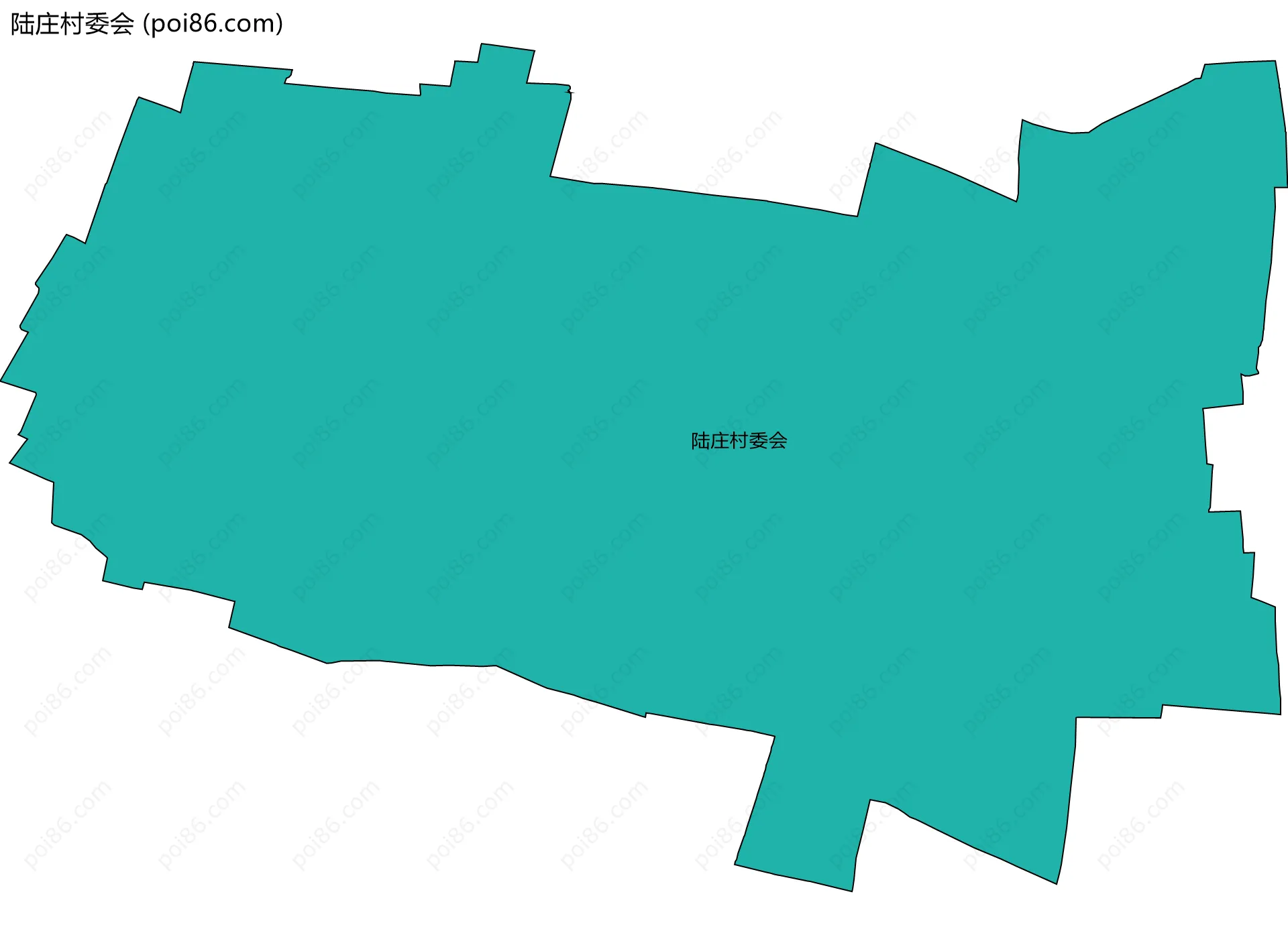 陆庄村委会边界地图