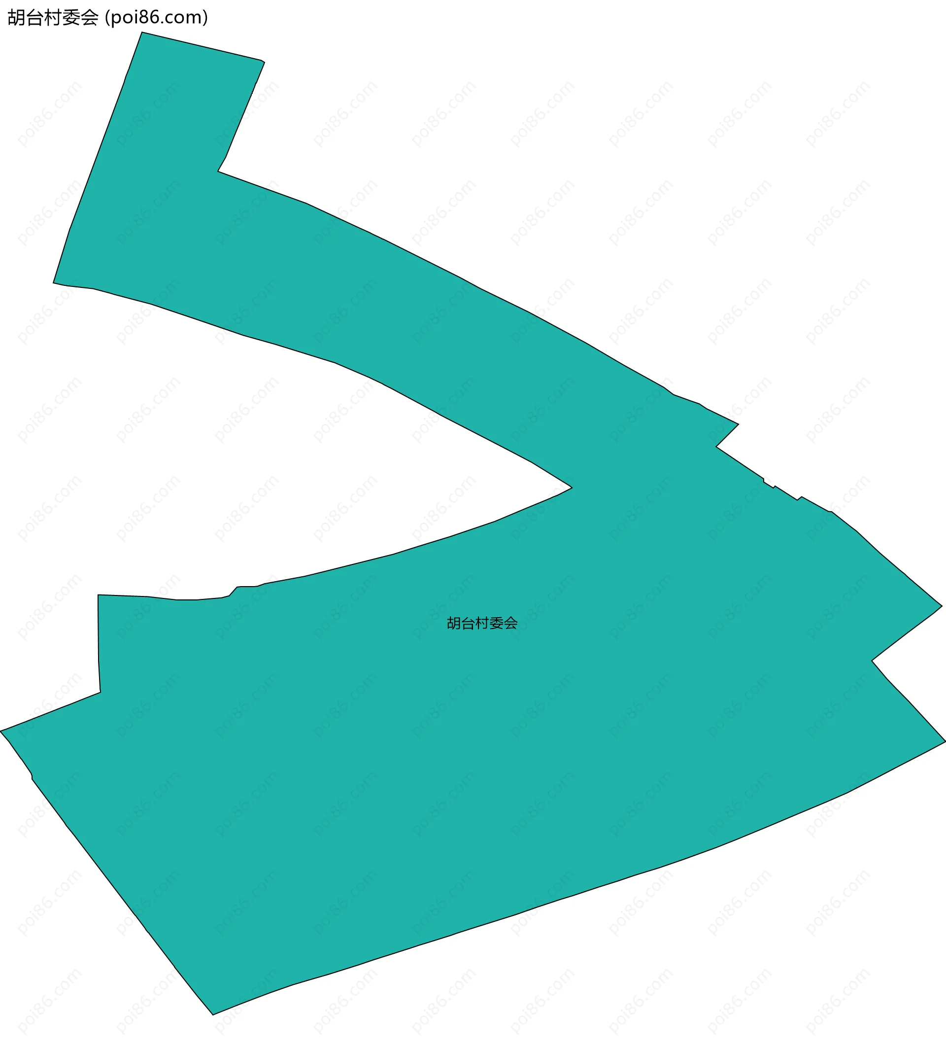 胡台村委会边界地图