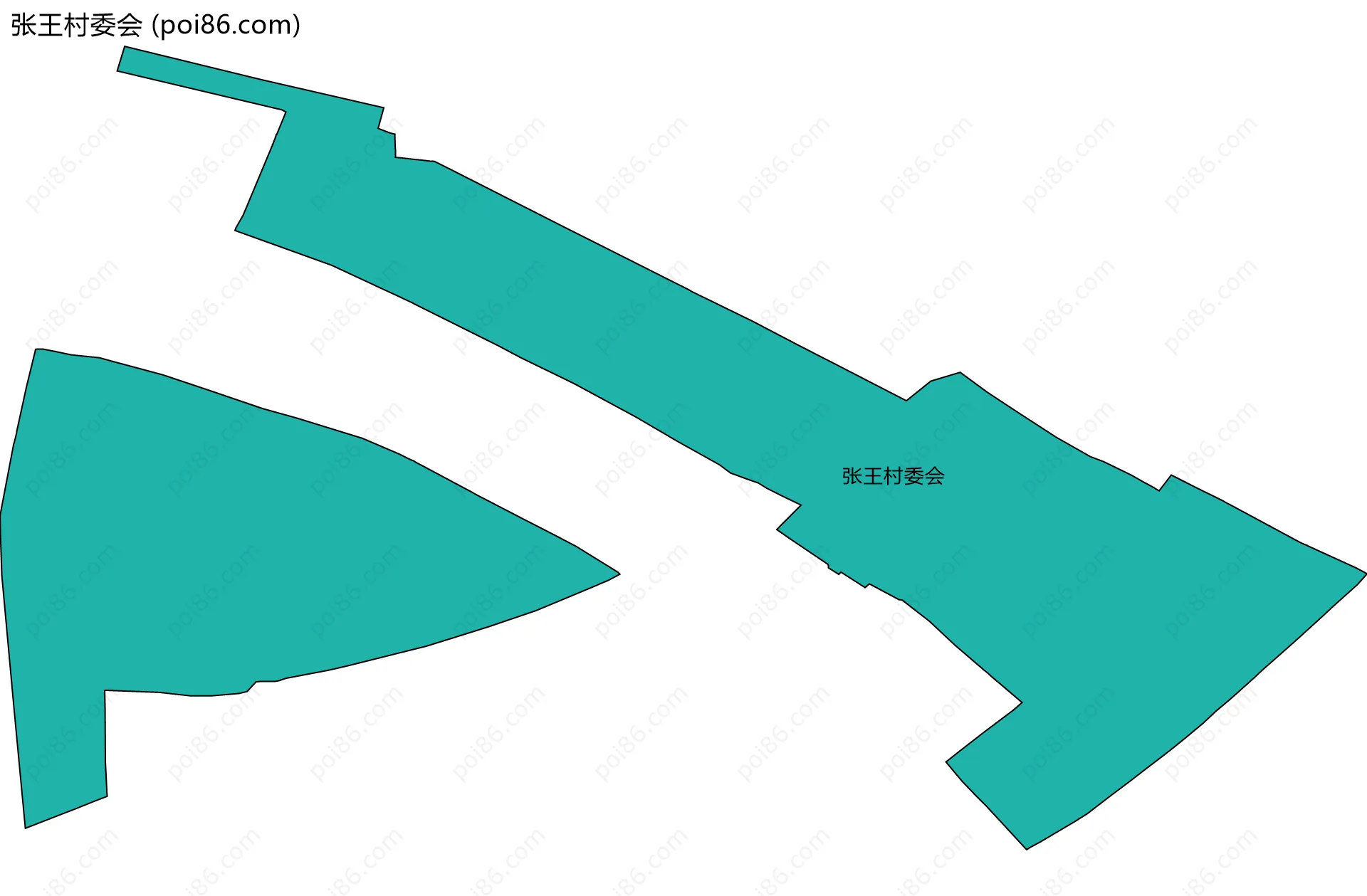 张王村委会边界地图