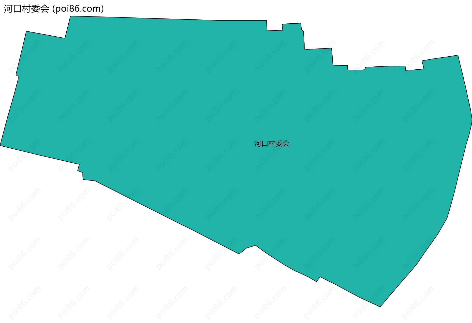 河口村委会边界地图