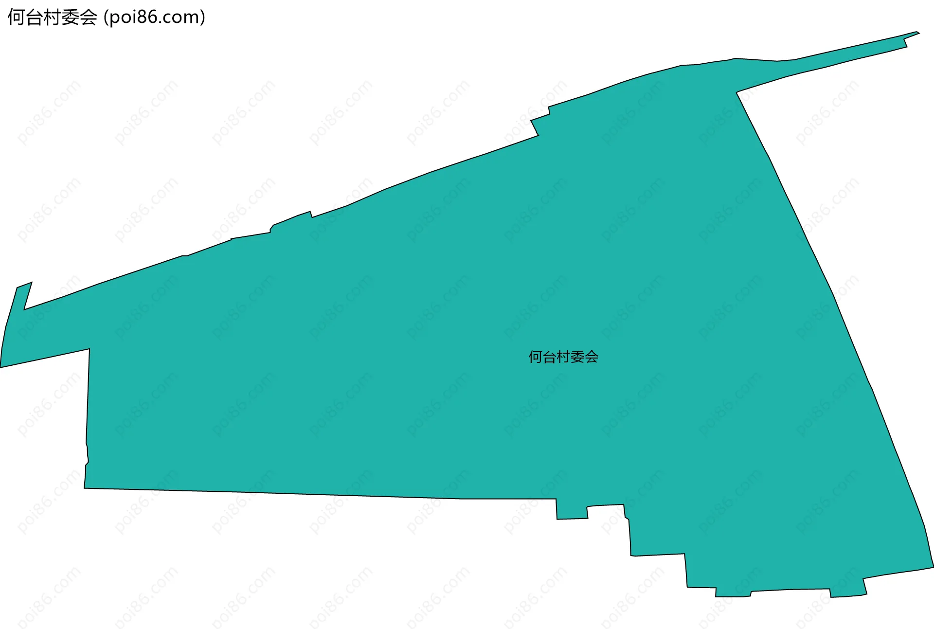 何台村委会边界地图