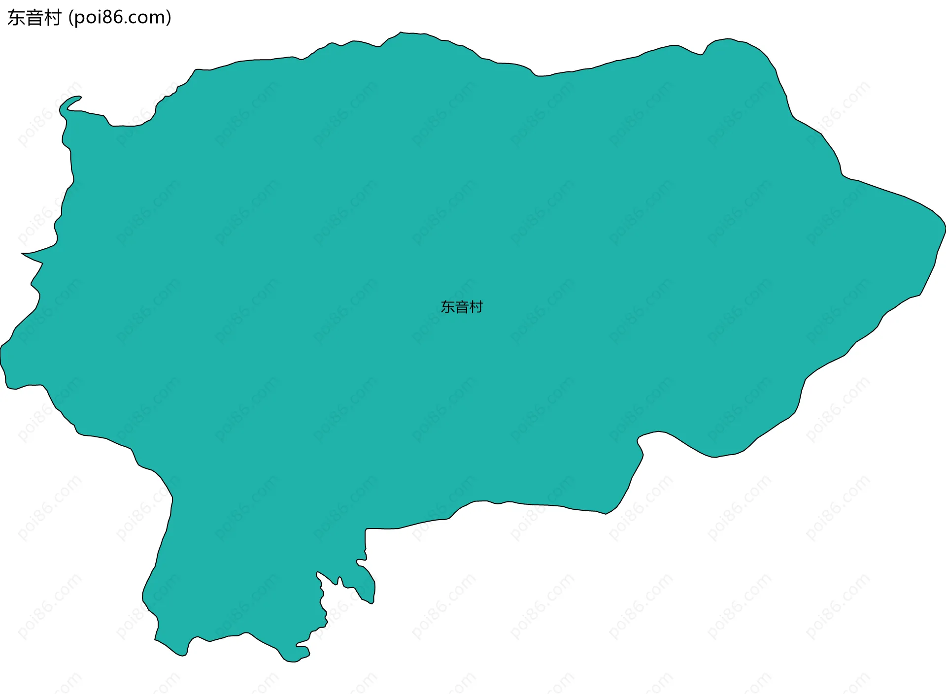 东音村边界地图