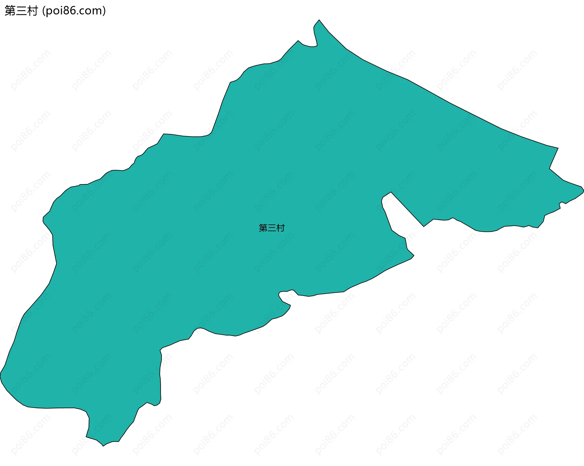 第三村边界地图