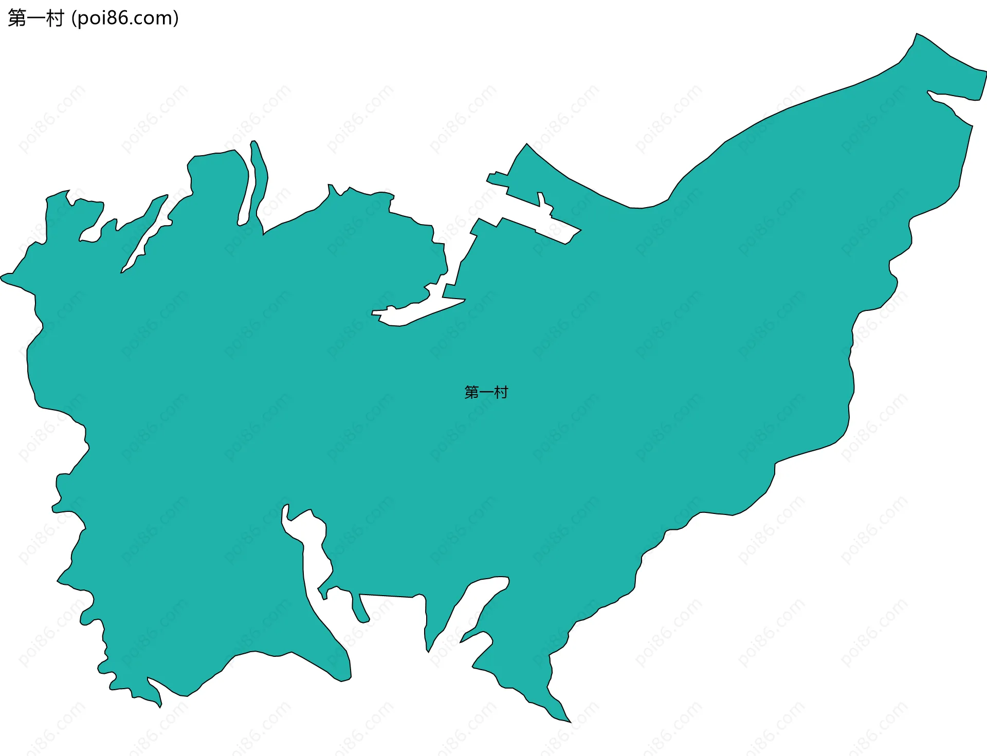 第一村边界地图
