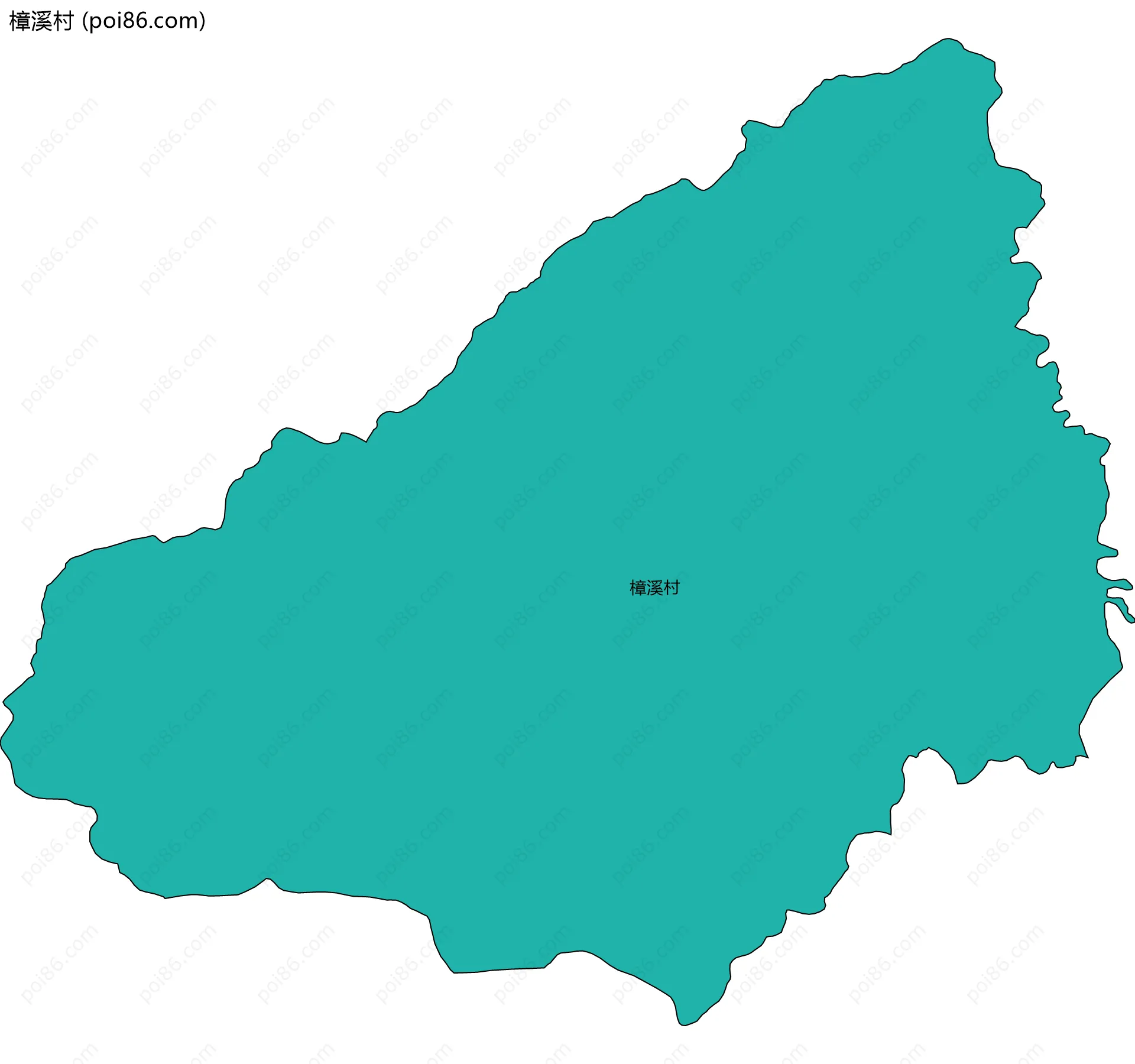 樟溪村边界地图