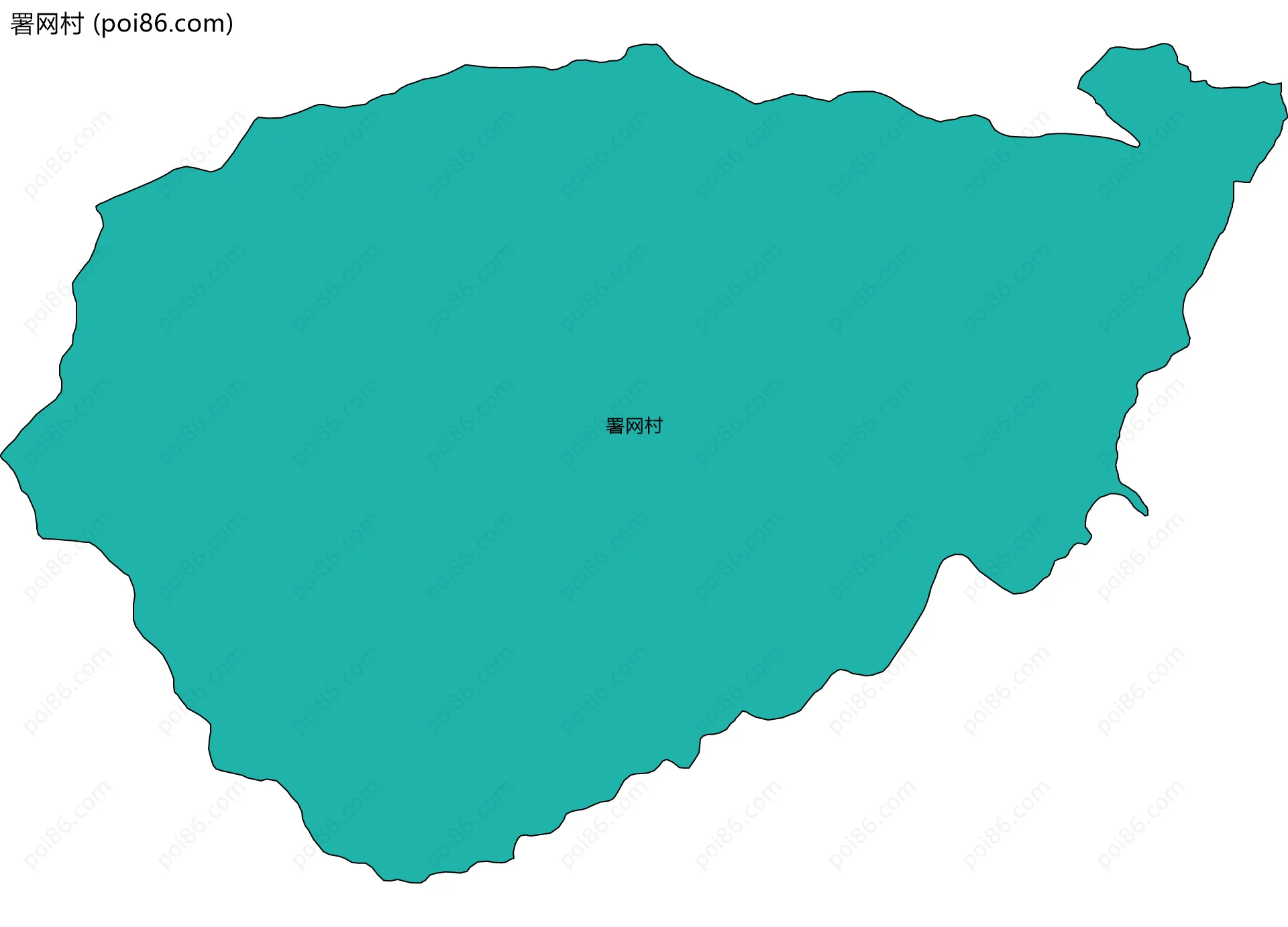 署网村边界地图