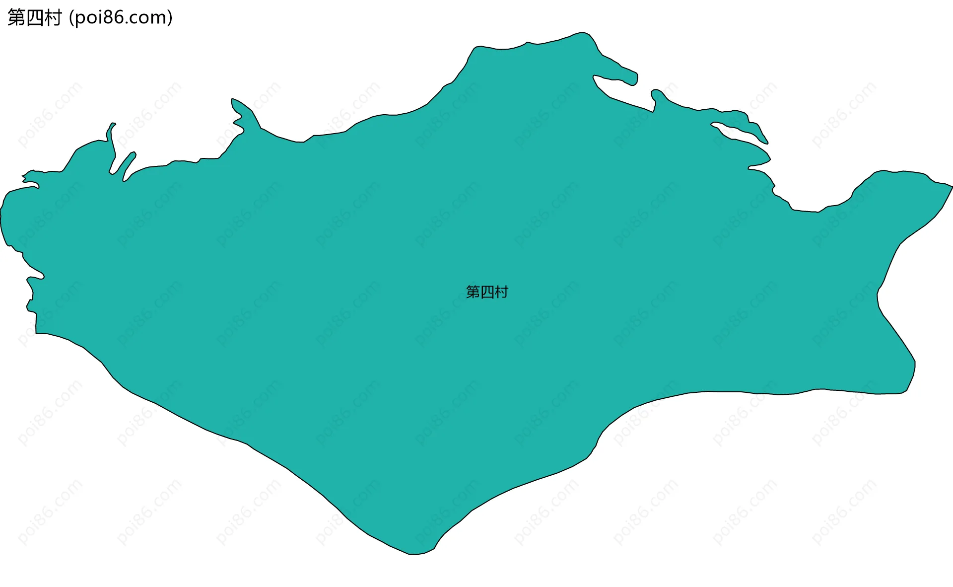 第四村边界地图