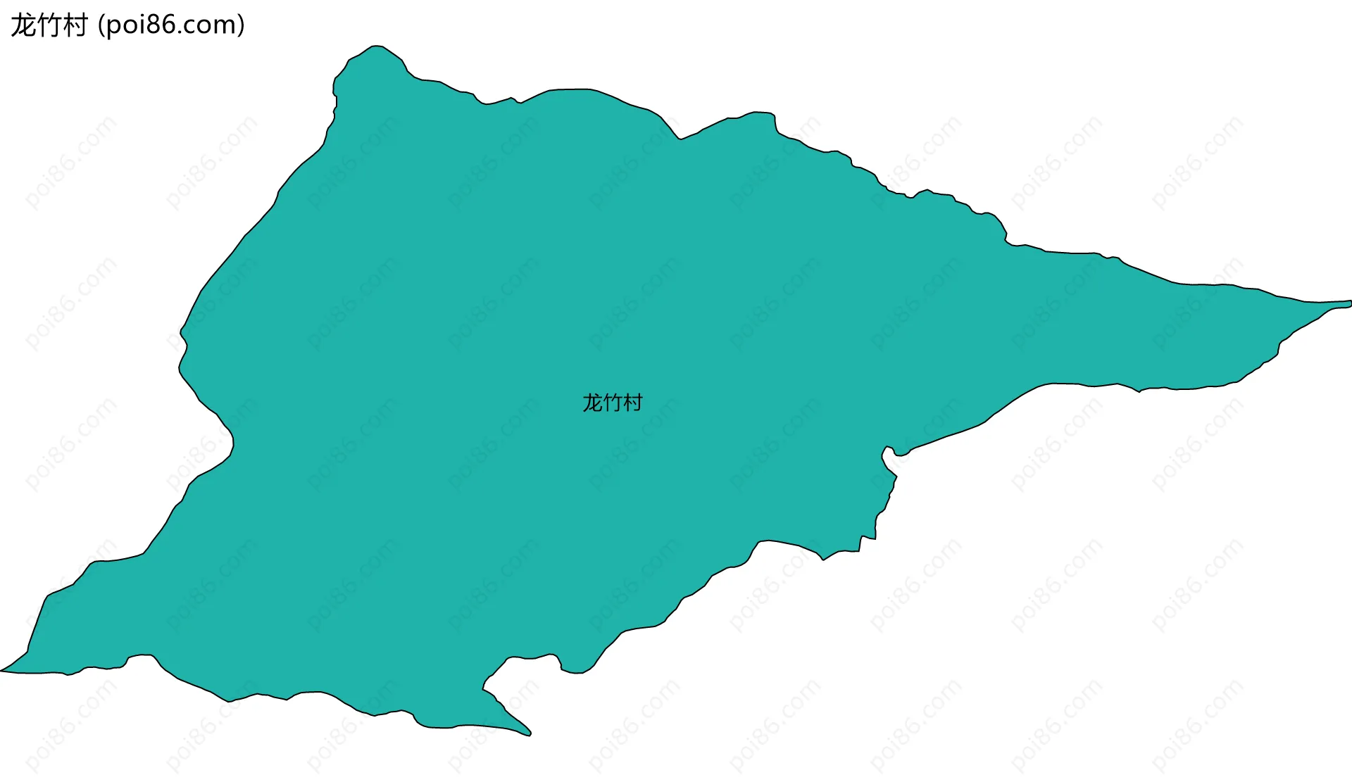 龙竹村边界地图