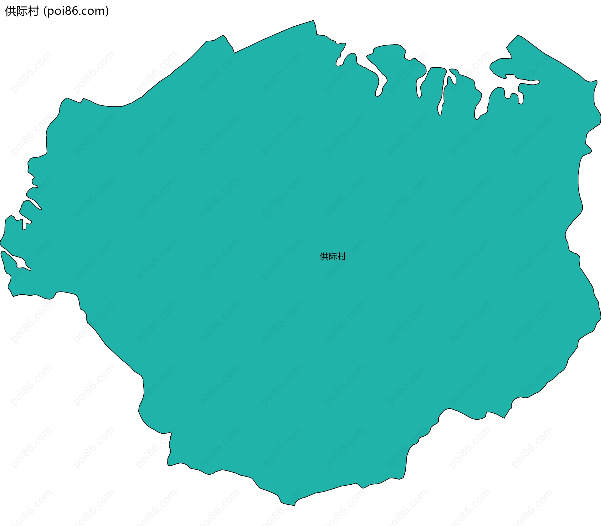 供际村边界地图