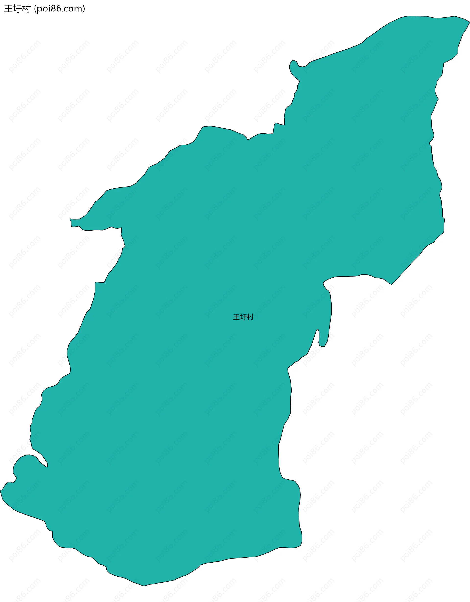 王圩村边界地图